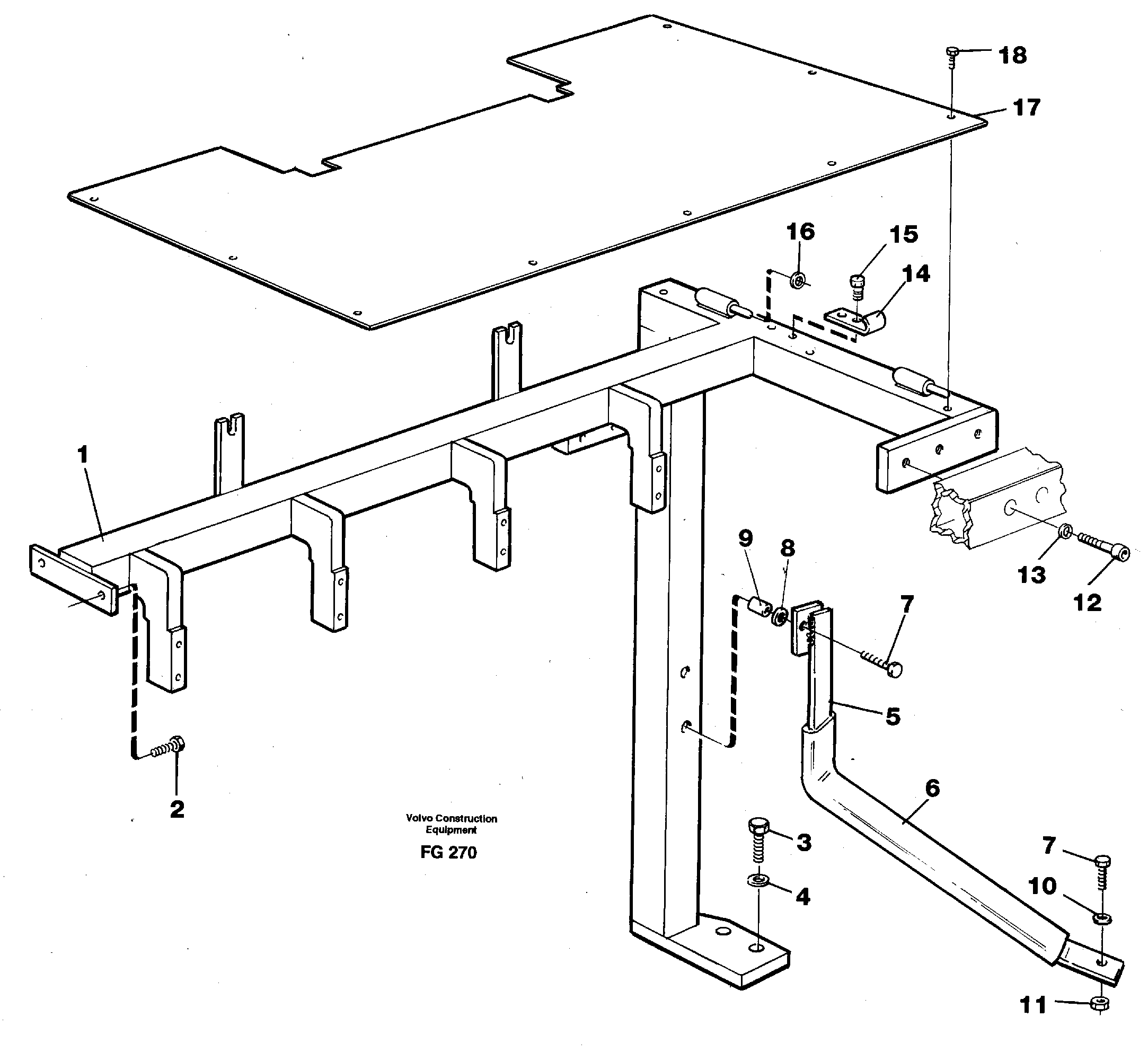 Support, front — volvo parts diagram