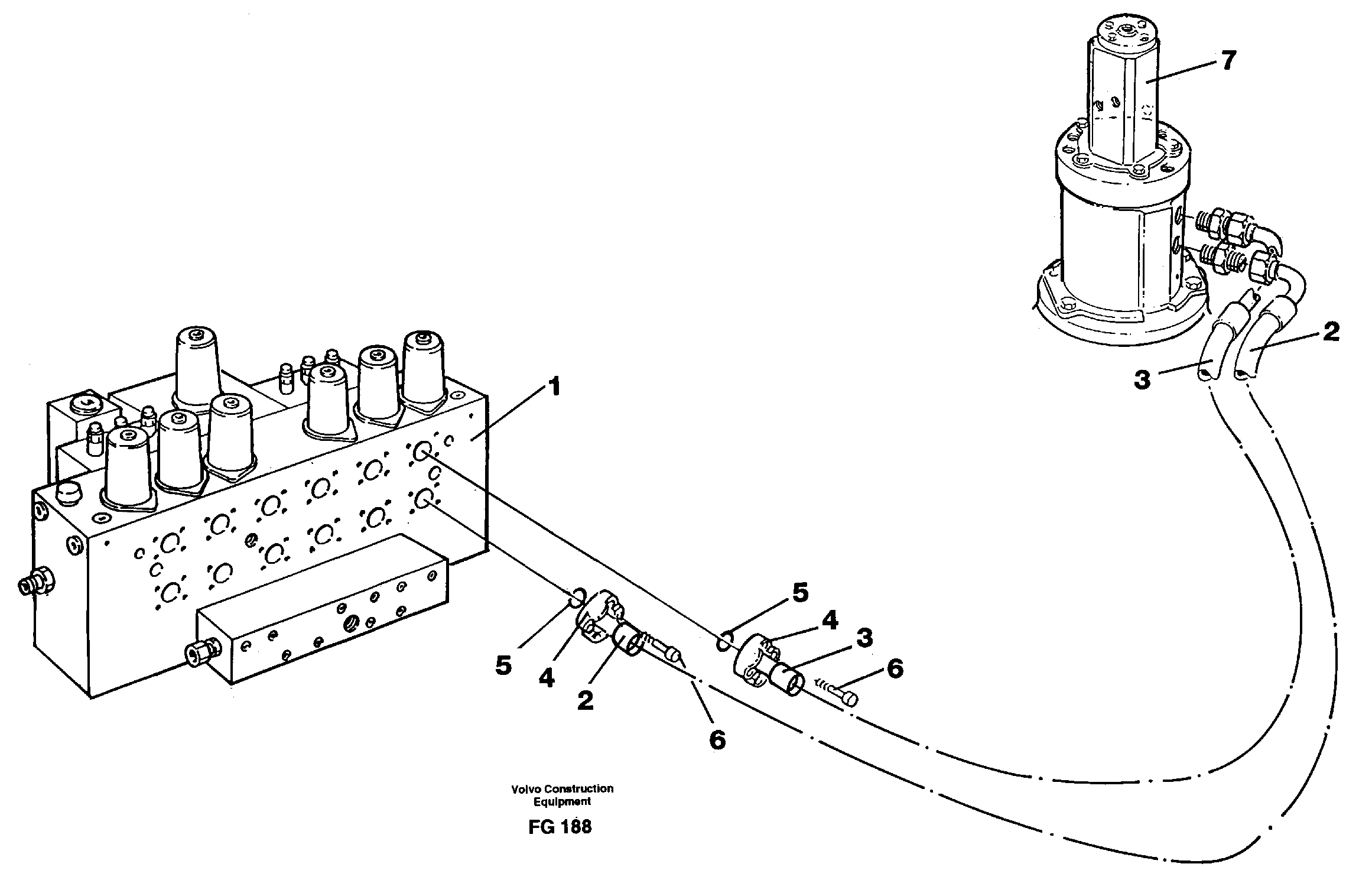Hydraulic system, travel — volvo parts diagram