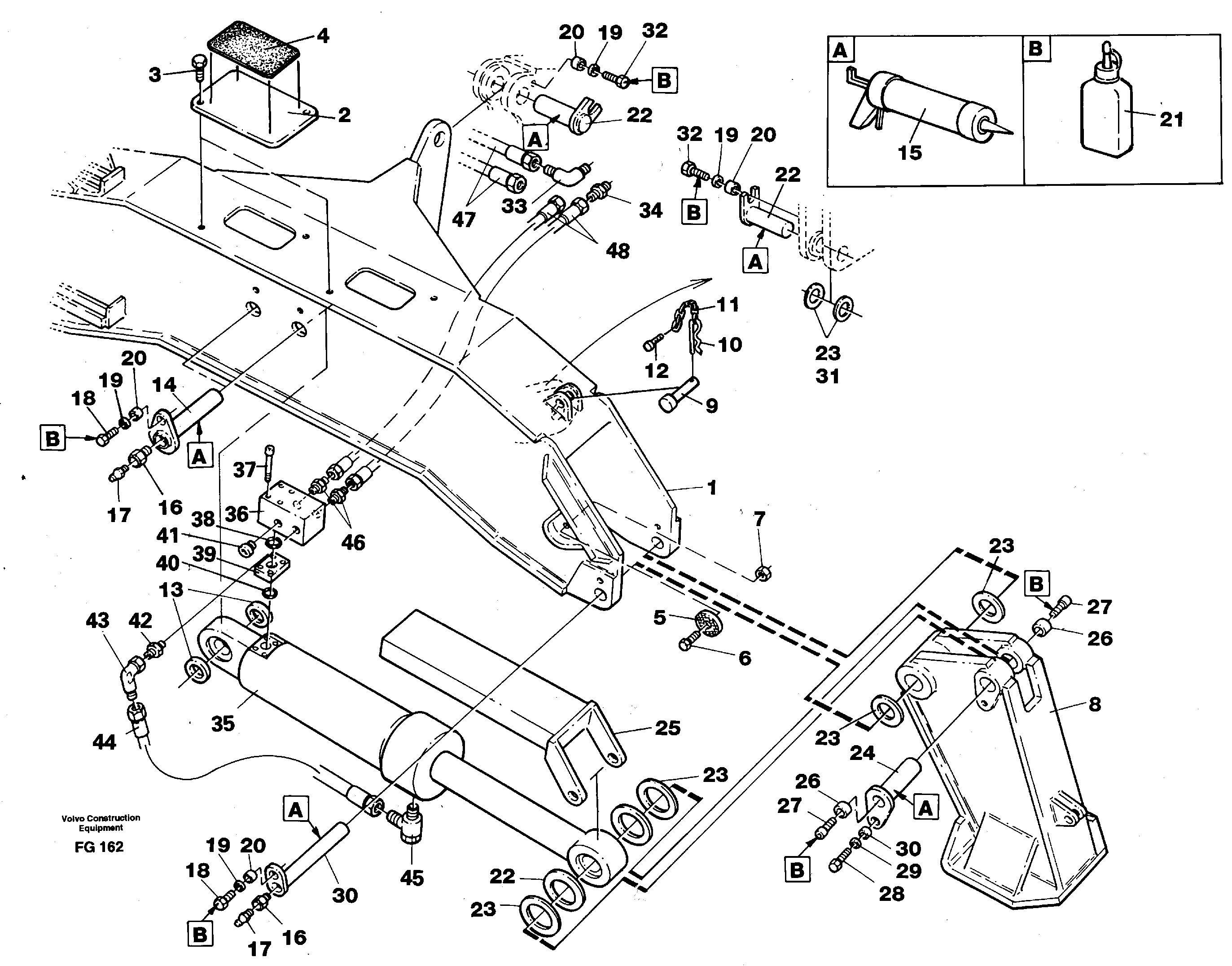Outriggers, fixed plates  14259272 — volvo parts diagram