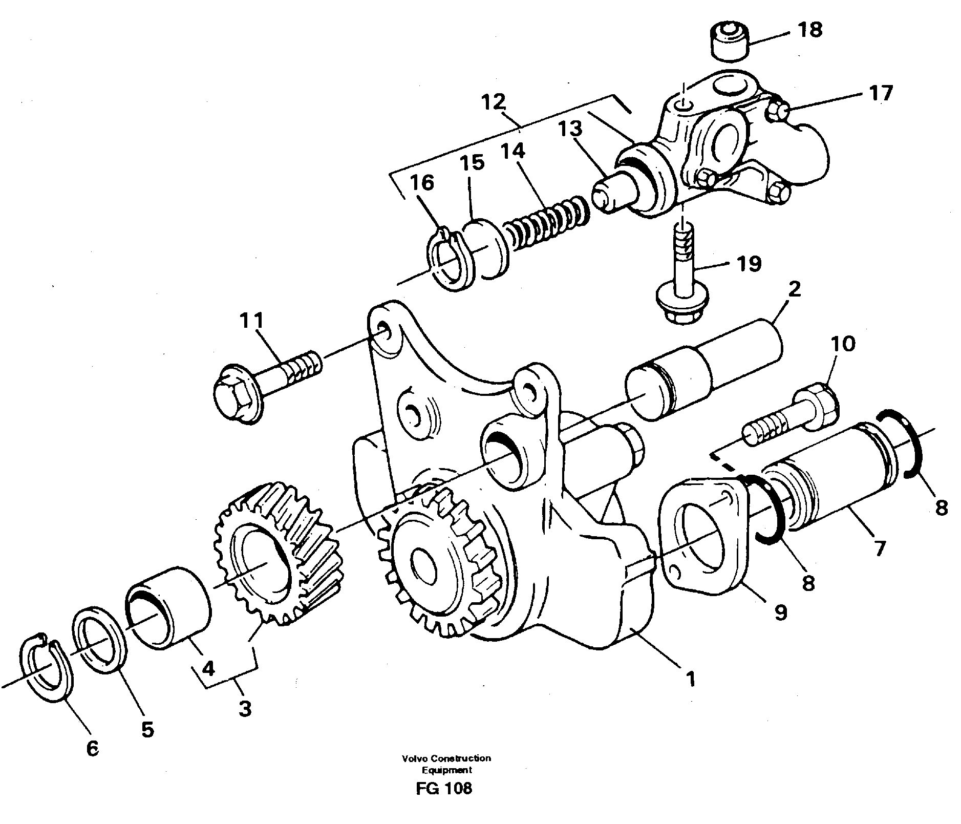Oil pump — volvo parts diagram