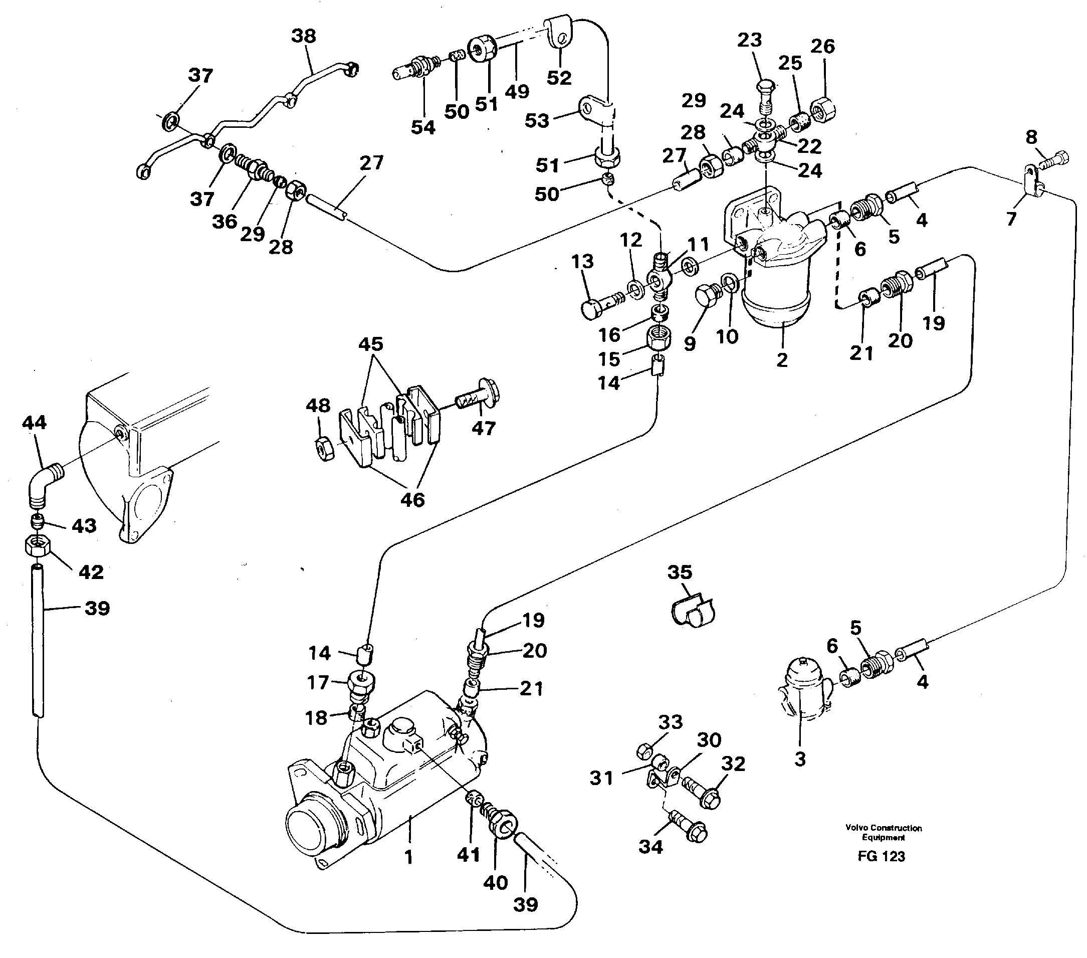 Fuel system: Fuel pump - fuel inject. — volvo parts diagram