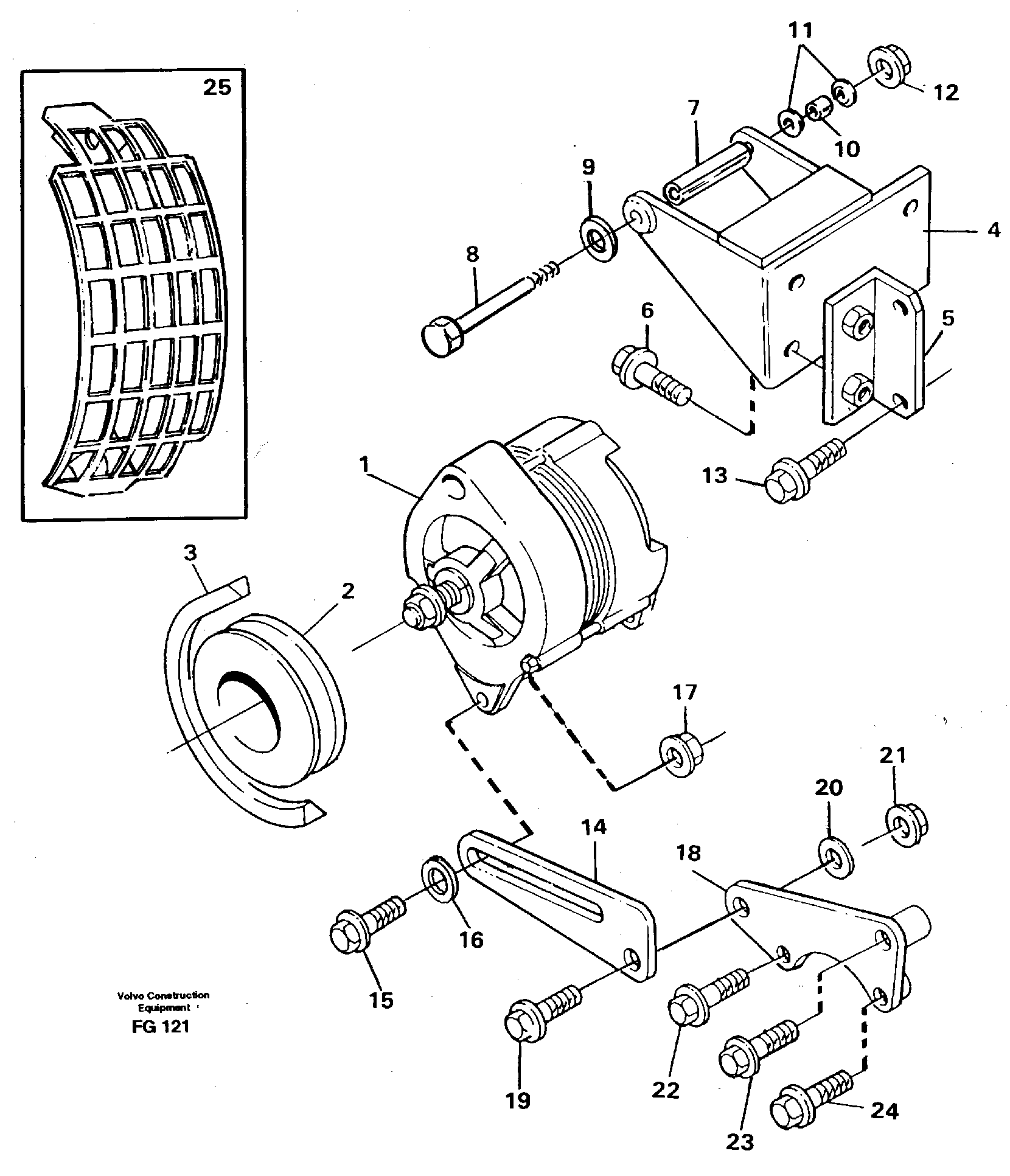 Alternator, assembly — volvo parts diagram