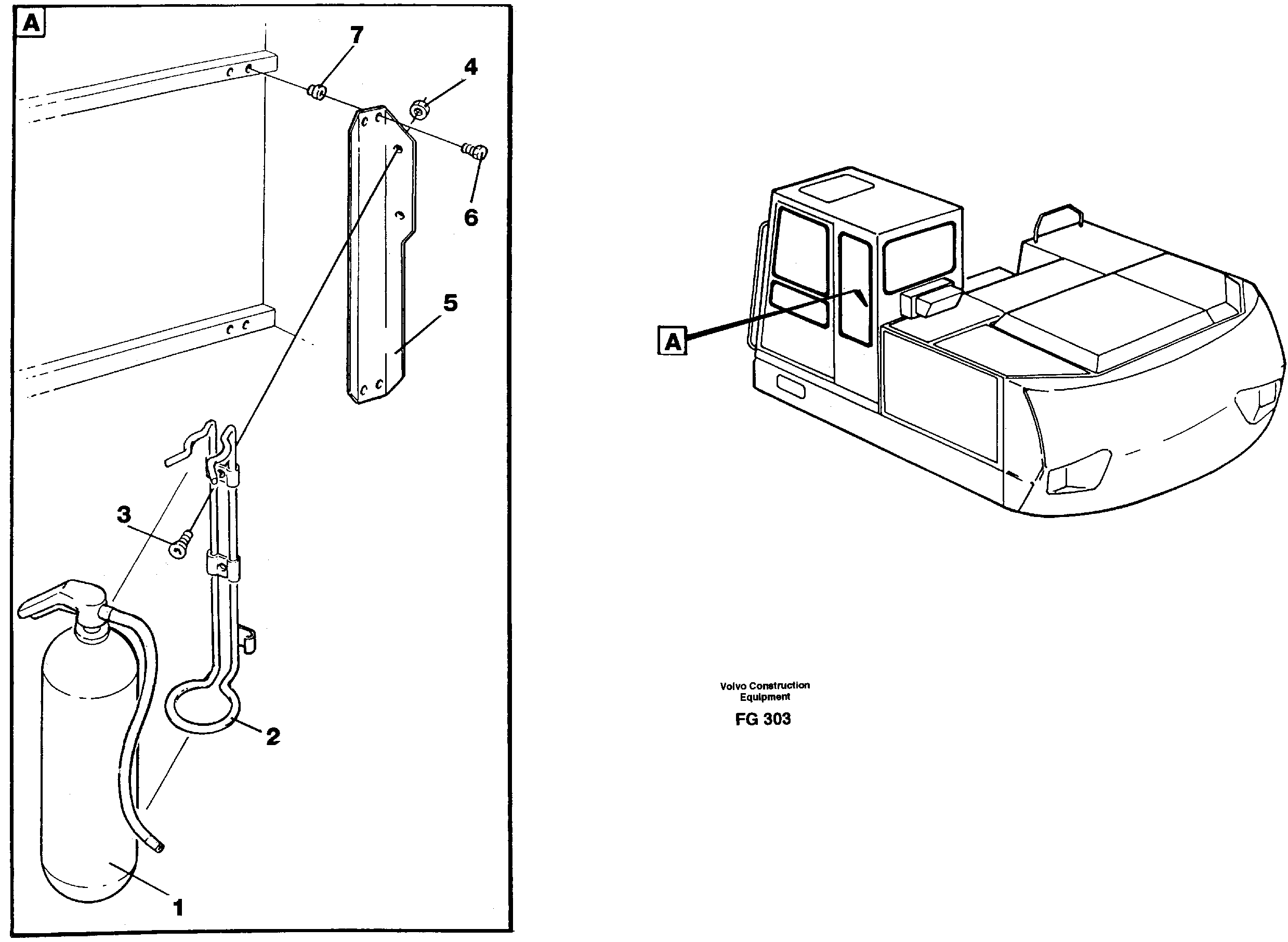 Fire extinguisher  14248861 — volvo parts diagram