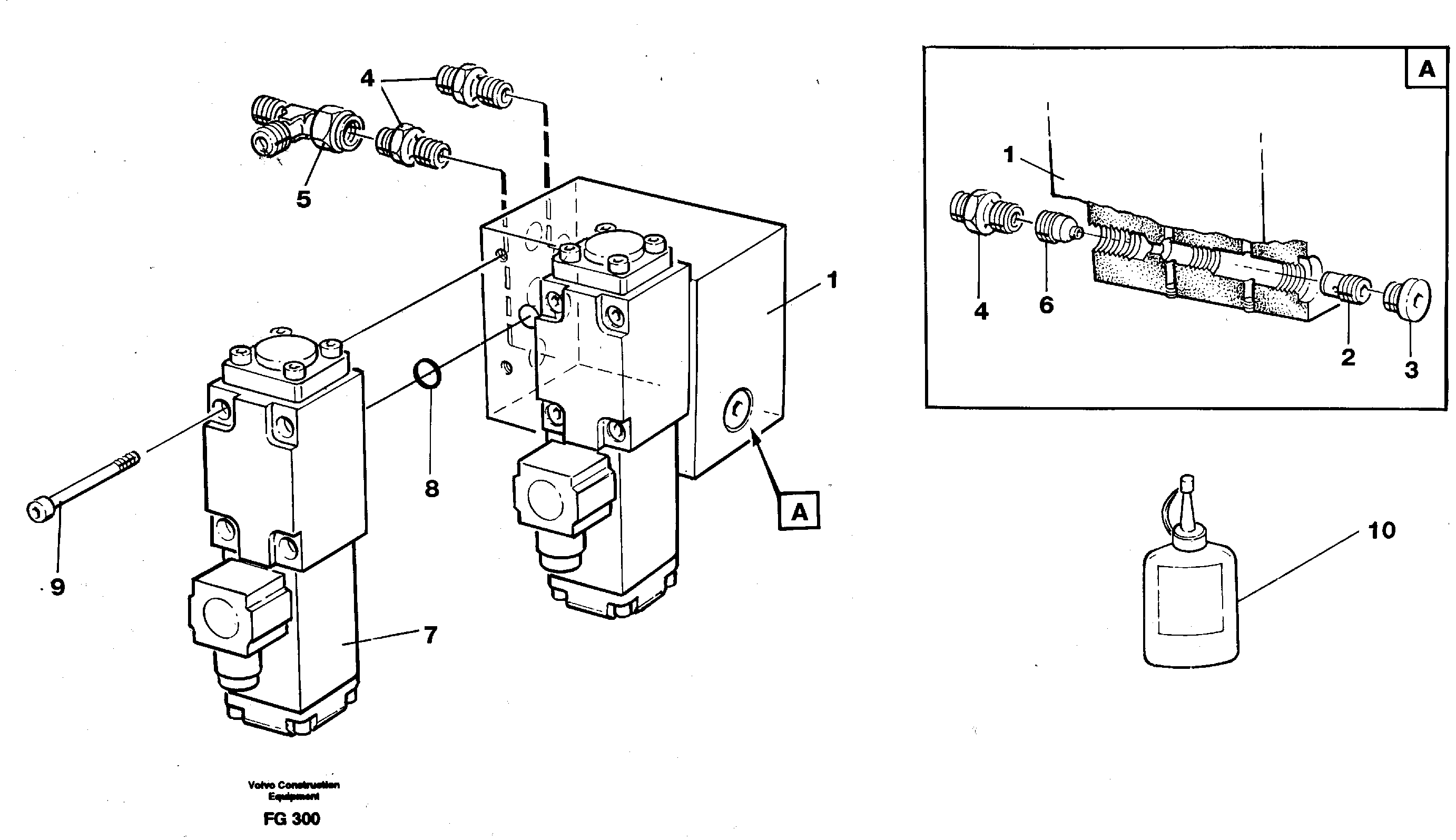 Control block, load alarm — volvo parts diagram