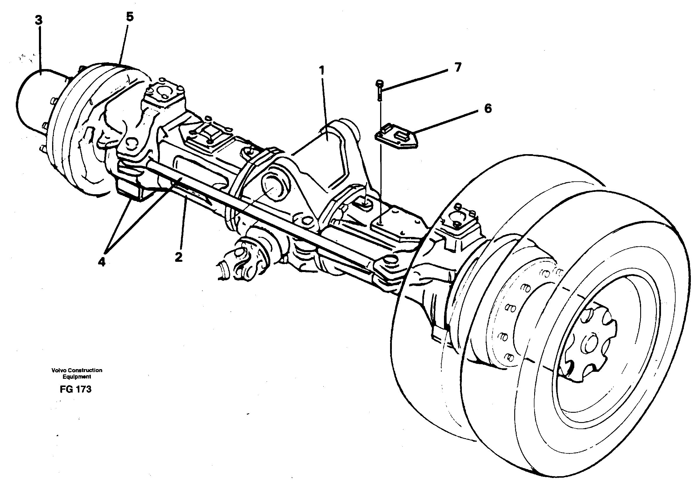 Front axle  14268049 — volvo parts diagram