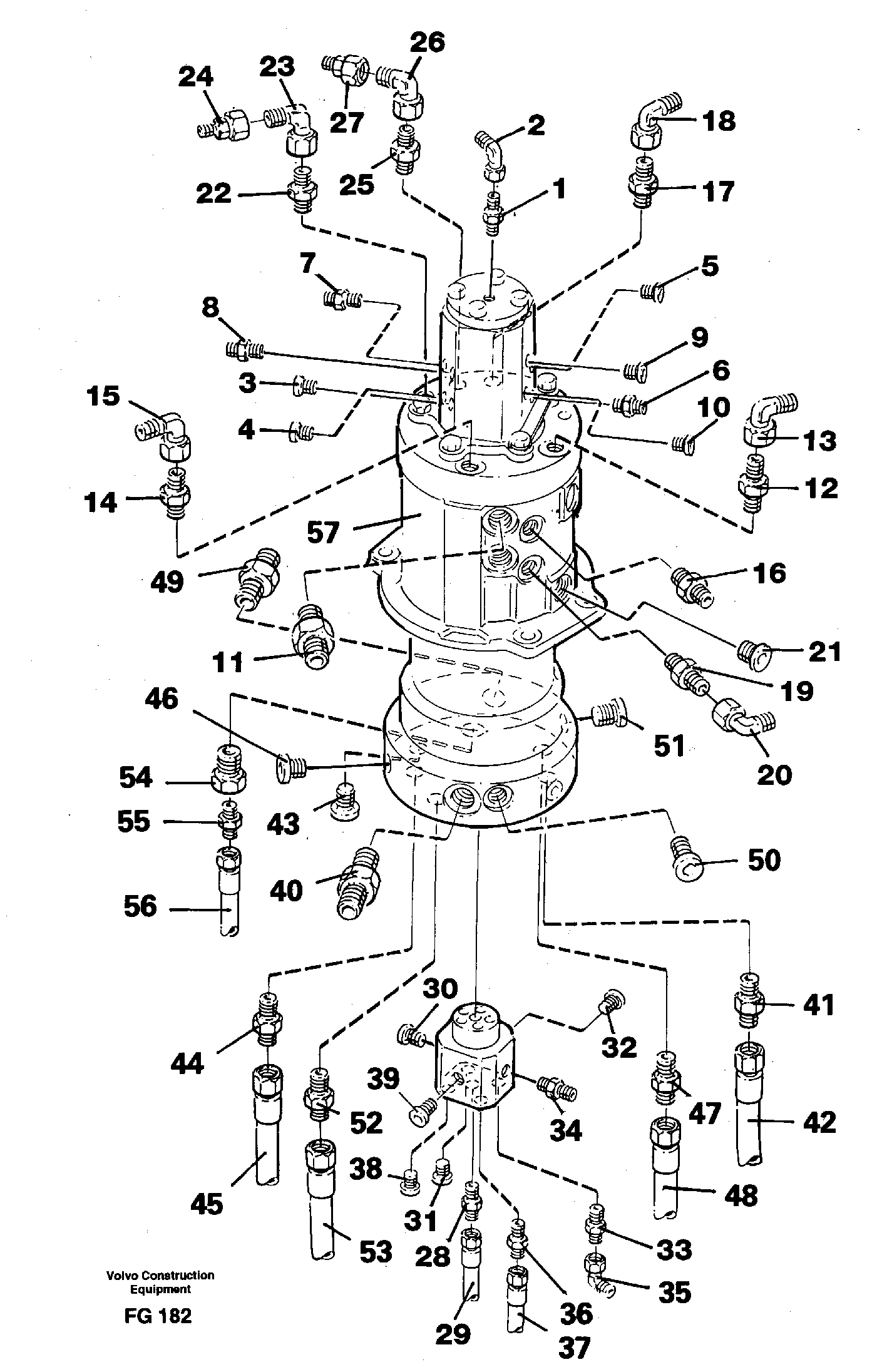 Centre passage incl. connections — volvo parts diagram
