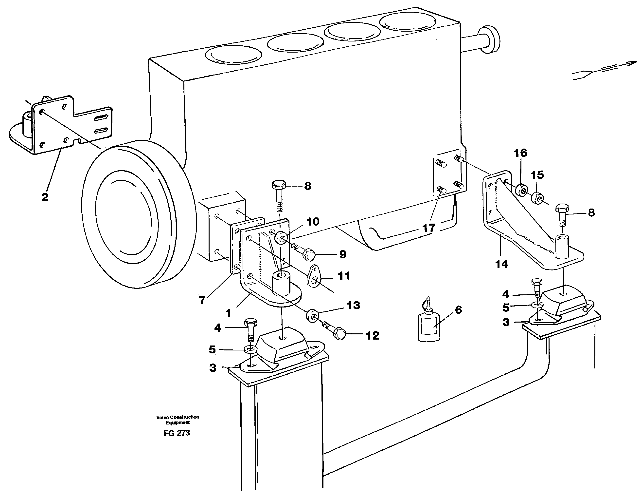 Engine mounting — volvo parts diagram