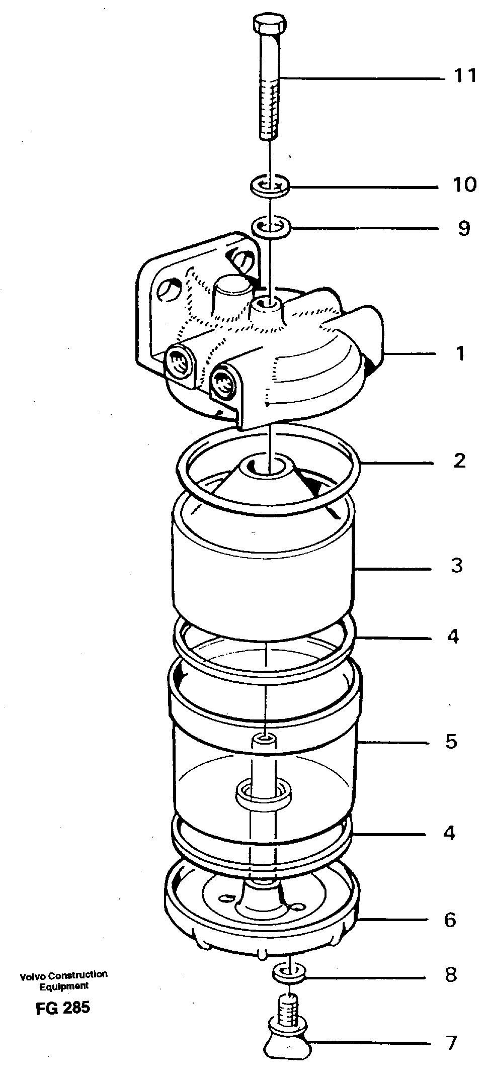Water separator — volvo parts diagram