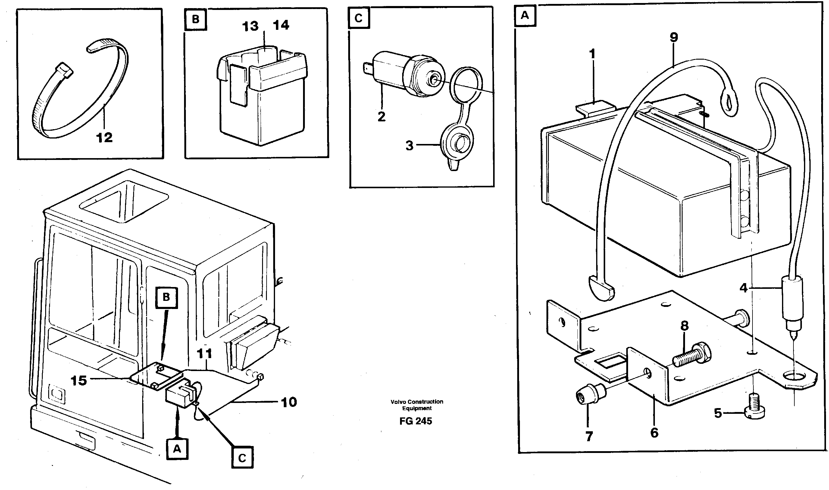 Lunch box heater  14254176 — volvo parts diagram