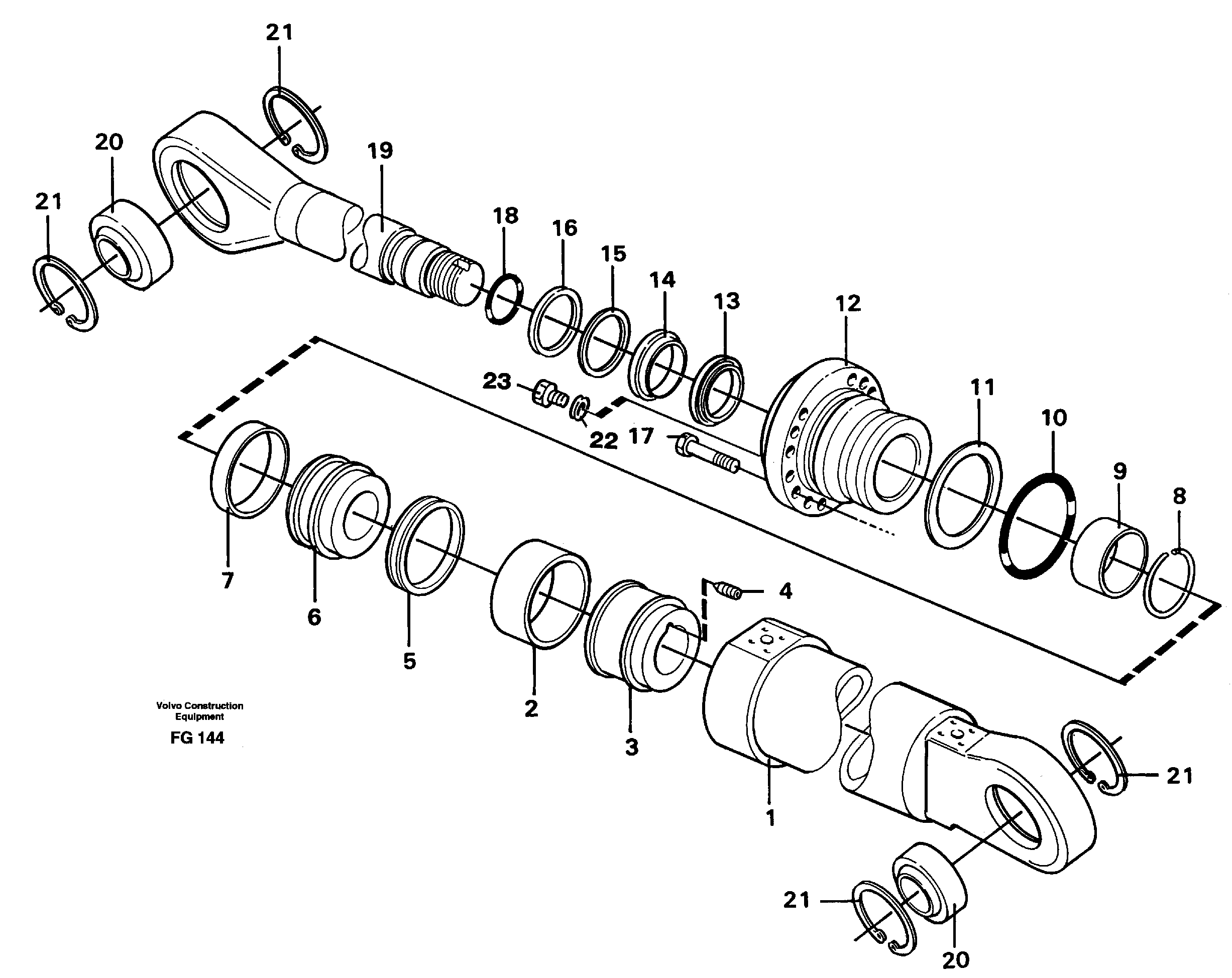 Knuckle cylinder  14267962 — volvo parts diagram