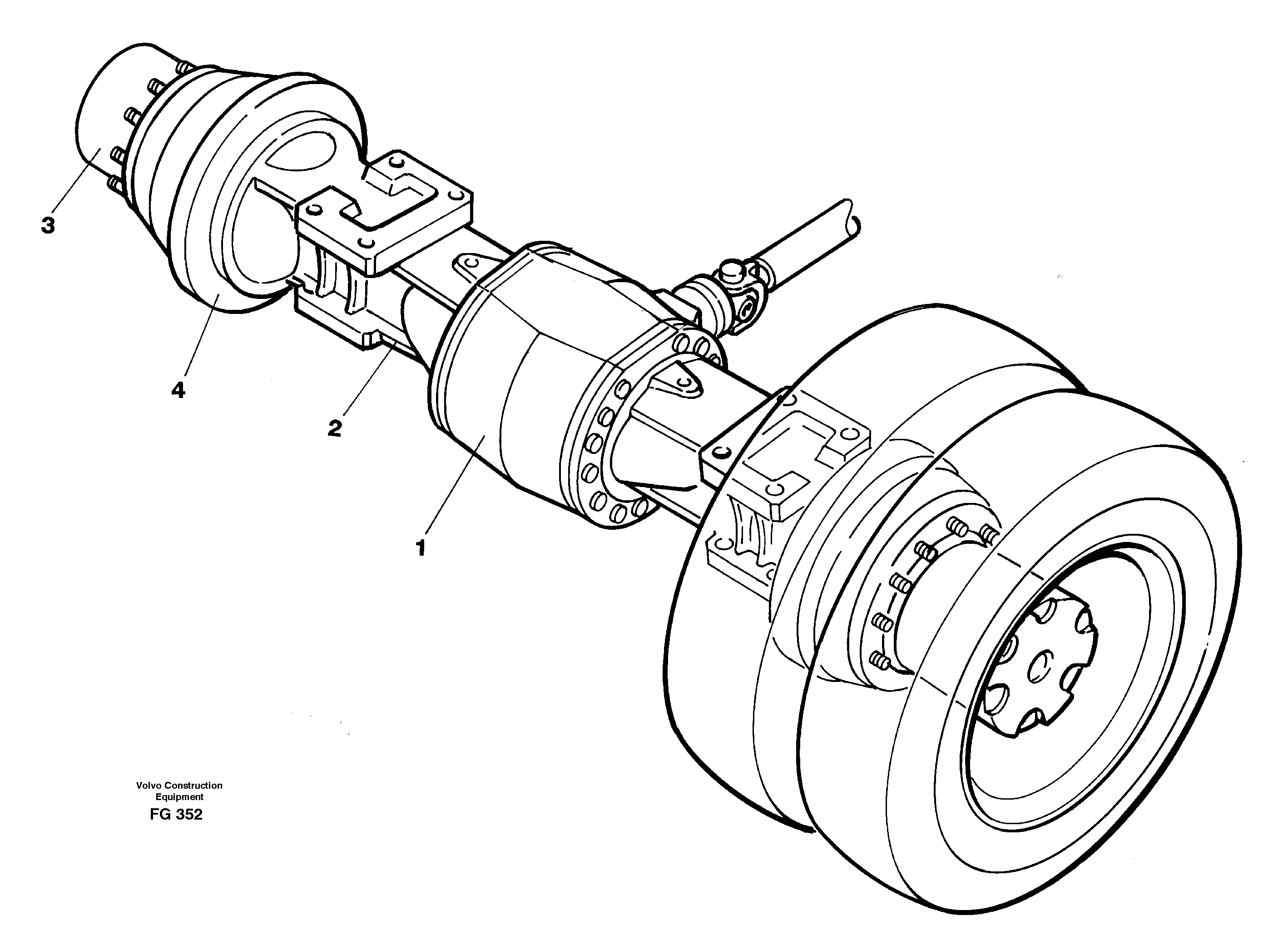 Rear axle  14268049 — volvo parts diagram