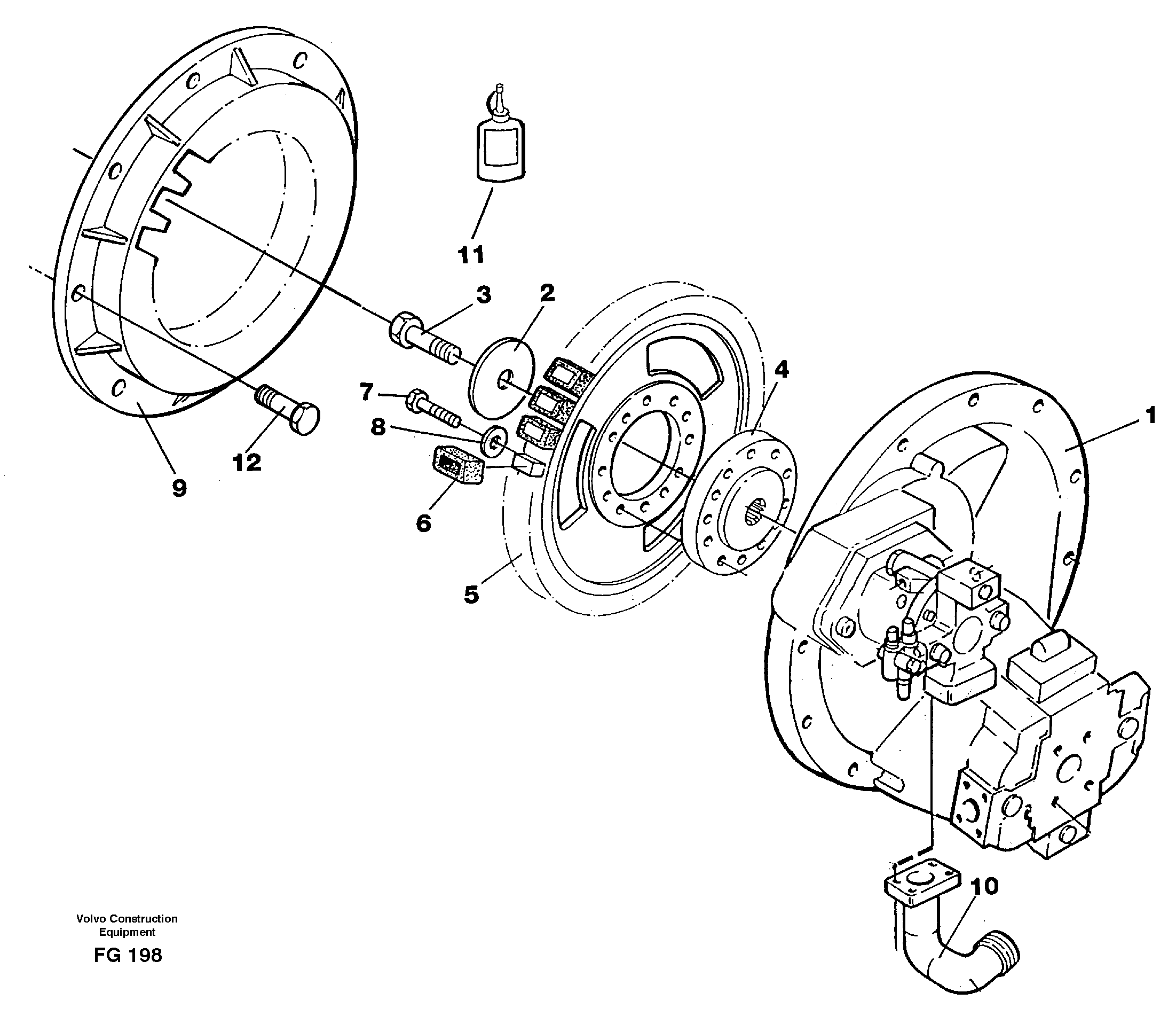 Pump gear box — volvo parts diagram