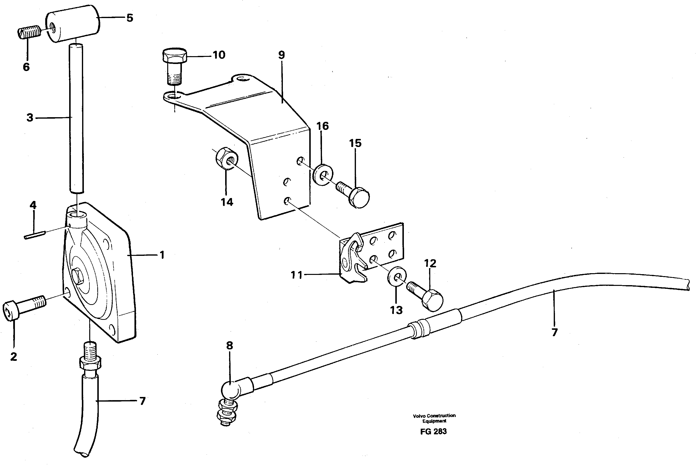 Throttle control — volvo parts diagram