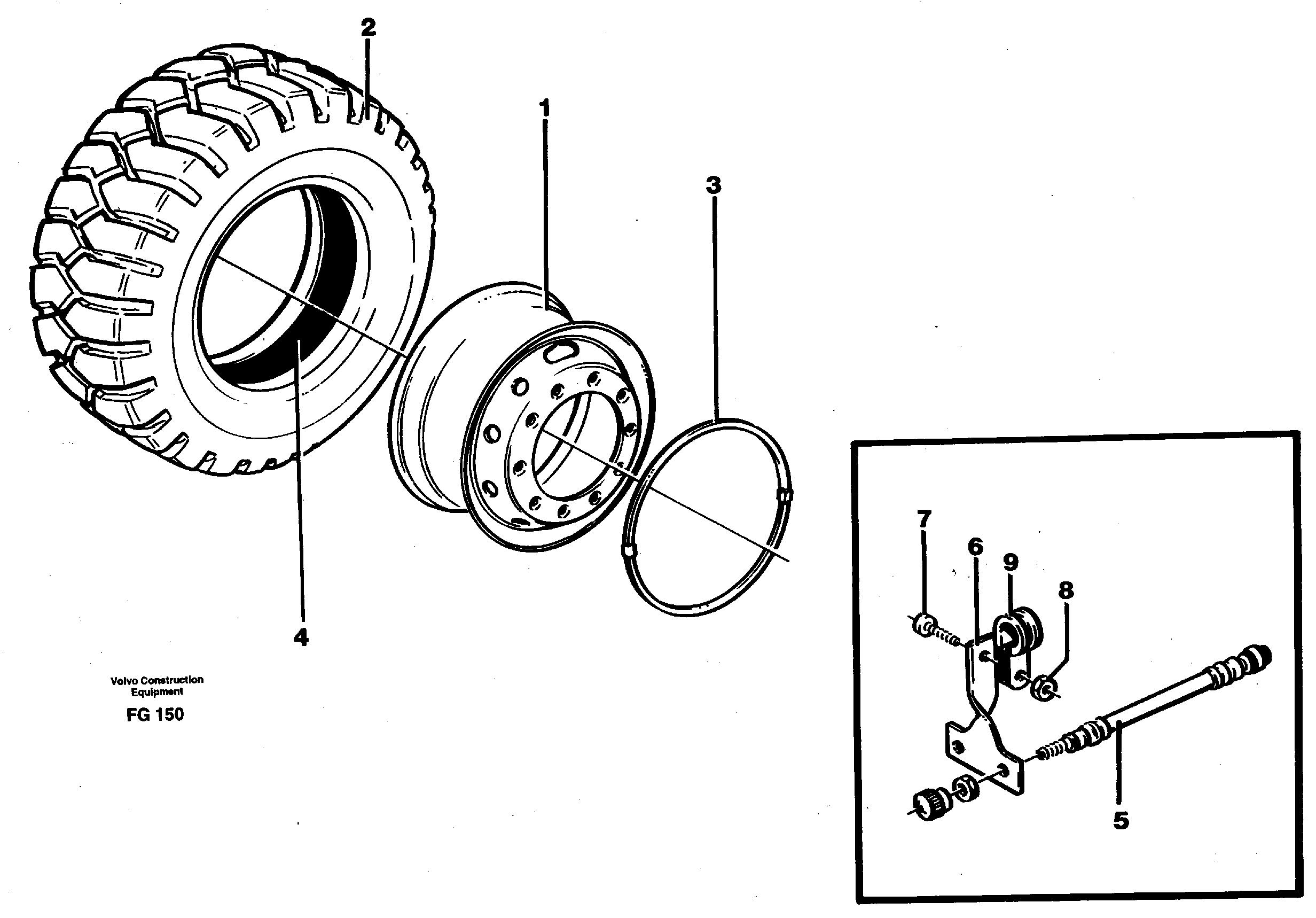 Wheel equipment — volvo parts diagram