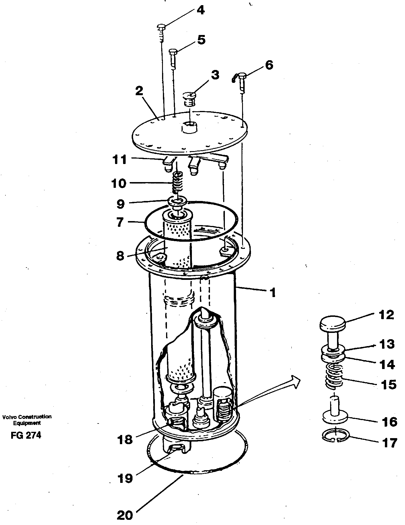 Filter box — volvo parts diagram