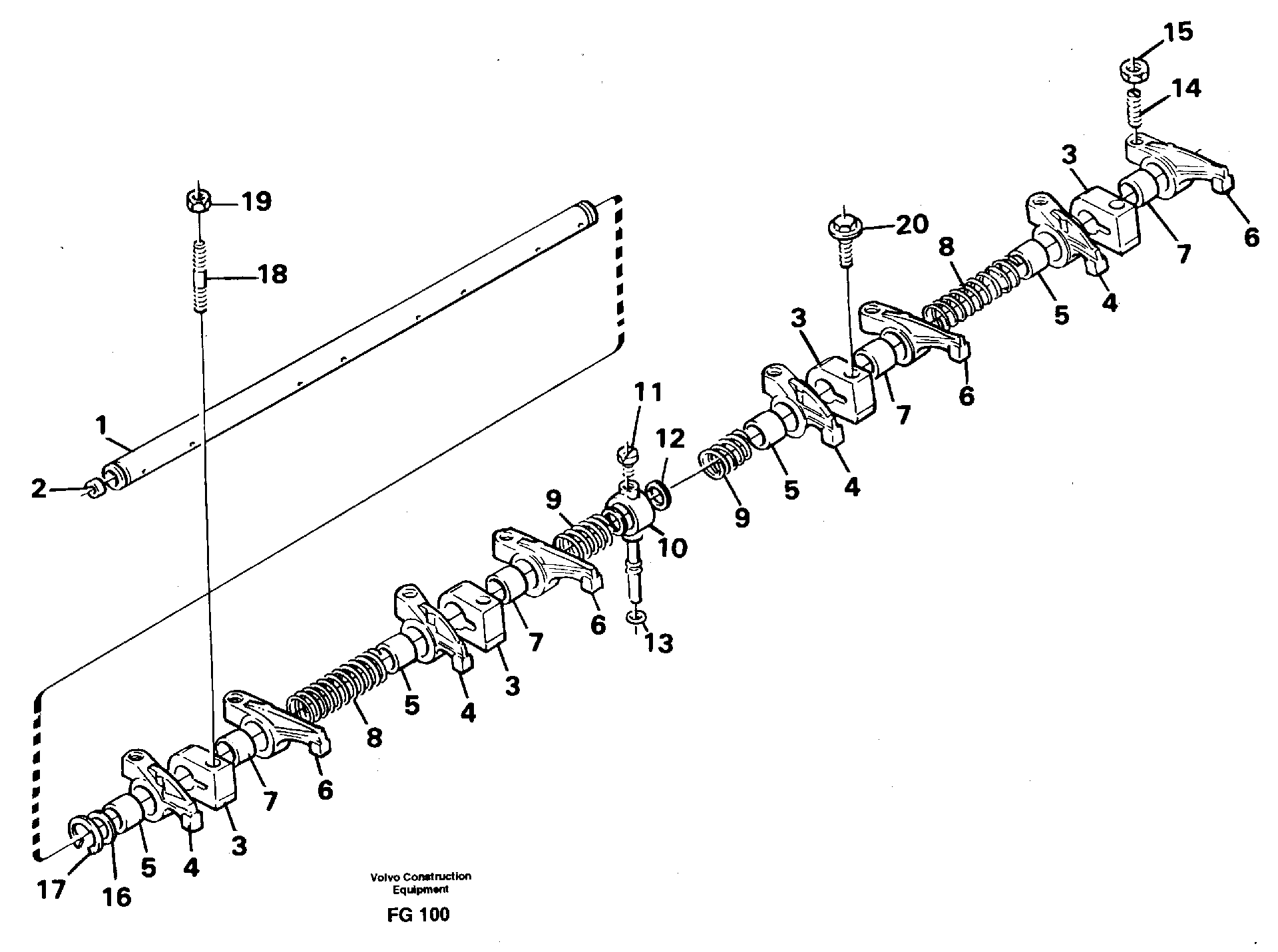Valve mechanism — volvo parts diagram