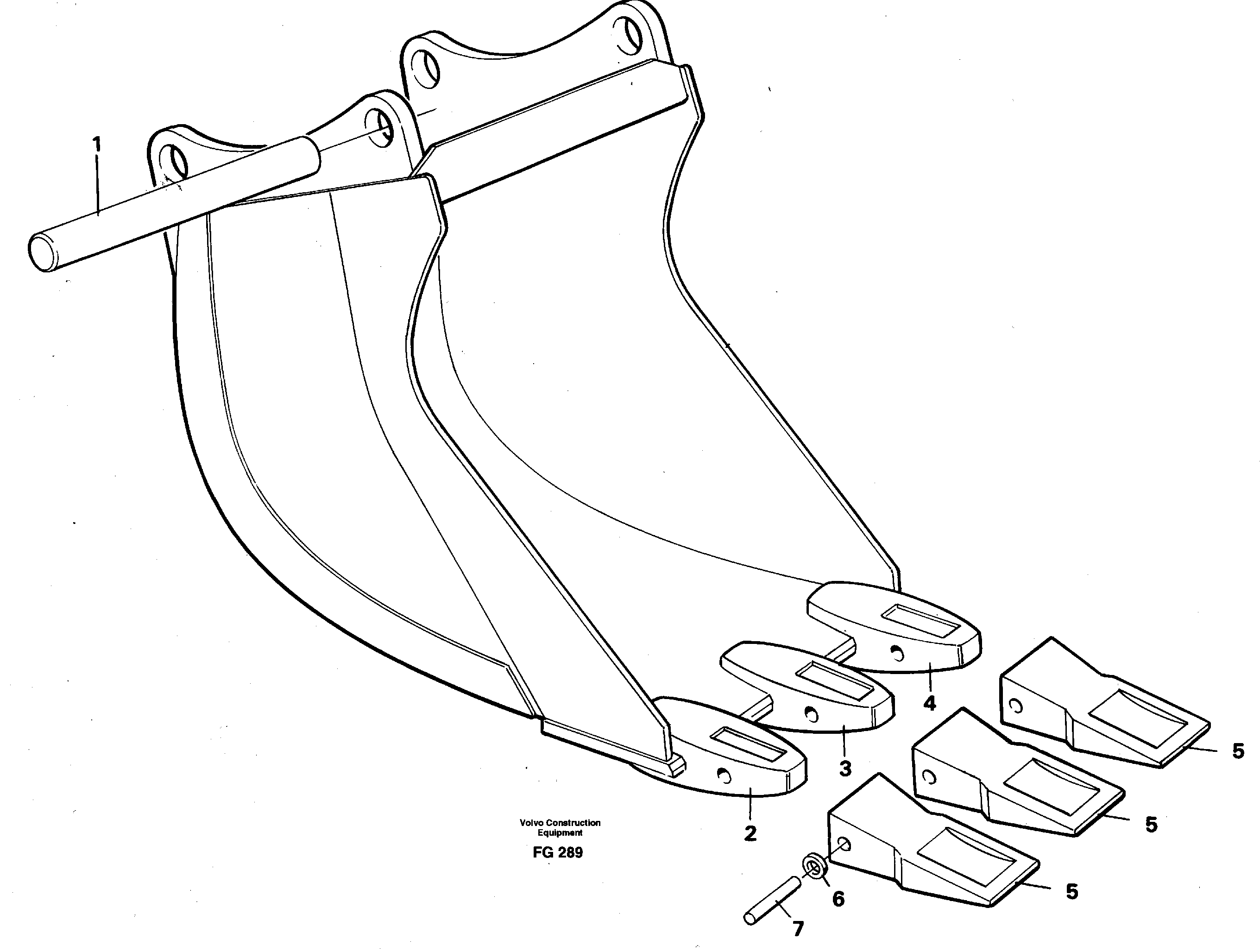 Cable bucket  14259269 — volvo parts diagram