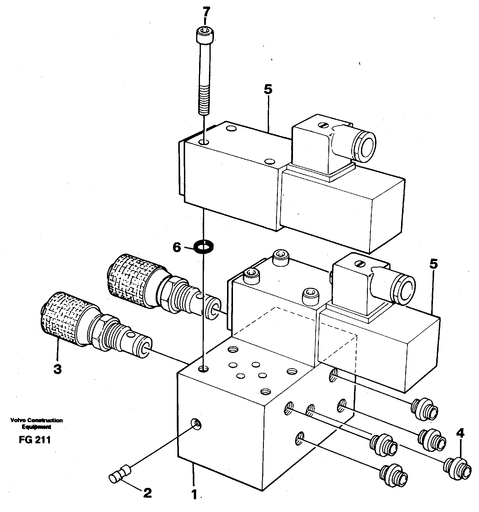 Control block, end pos. dampening — volvo parts diagram