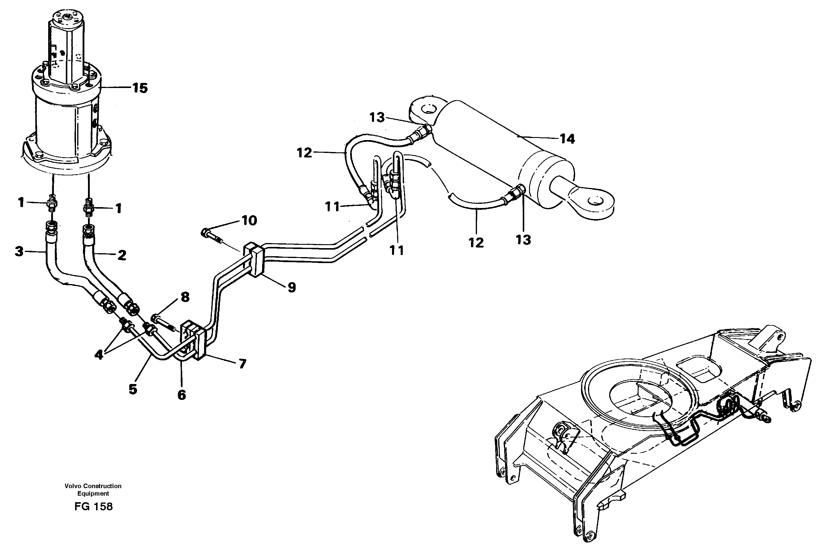 Steering system, undercarriage — volvo parts diagram
