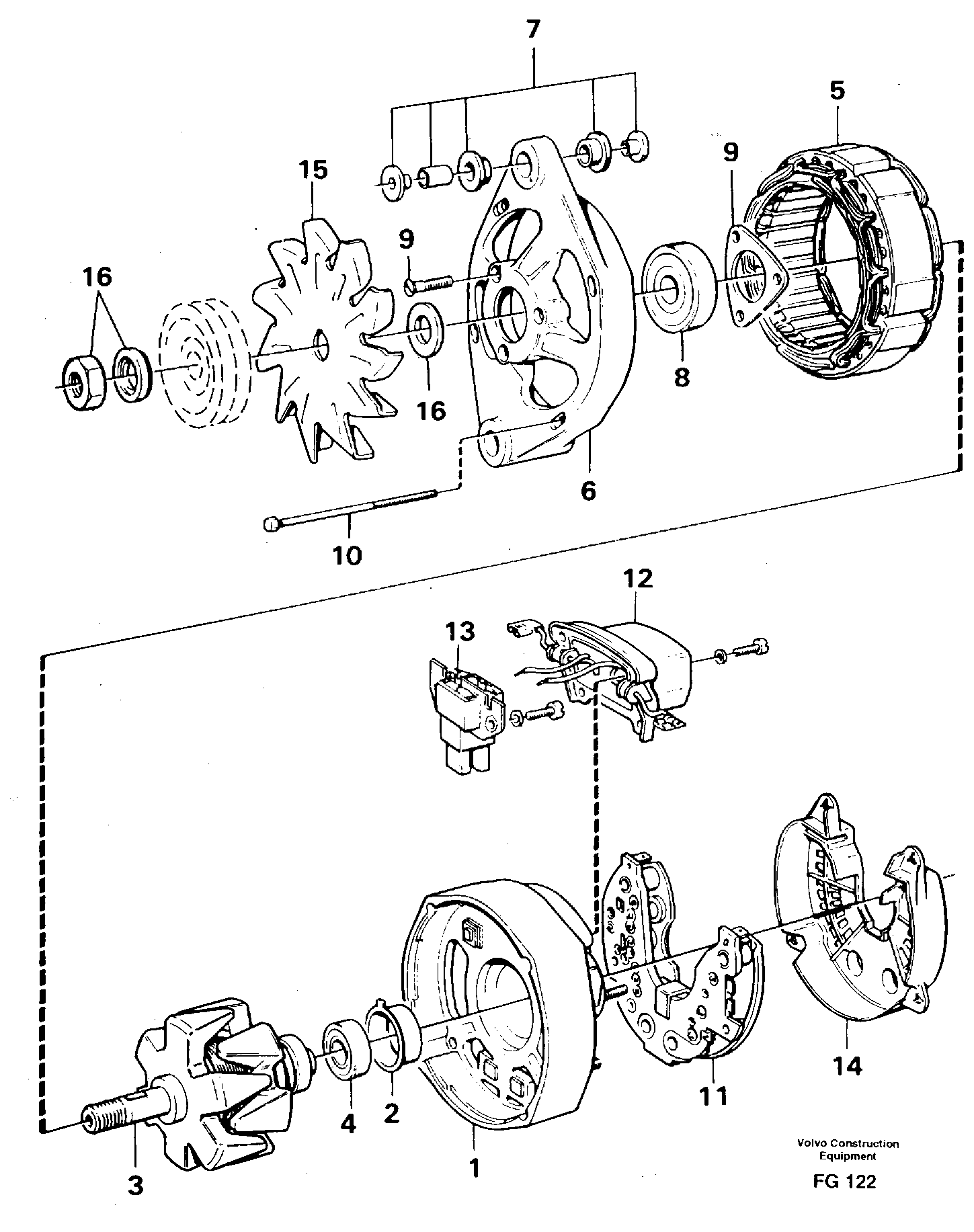 Alternator — volvo parts diagram