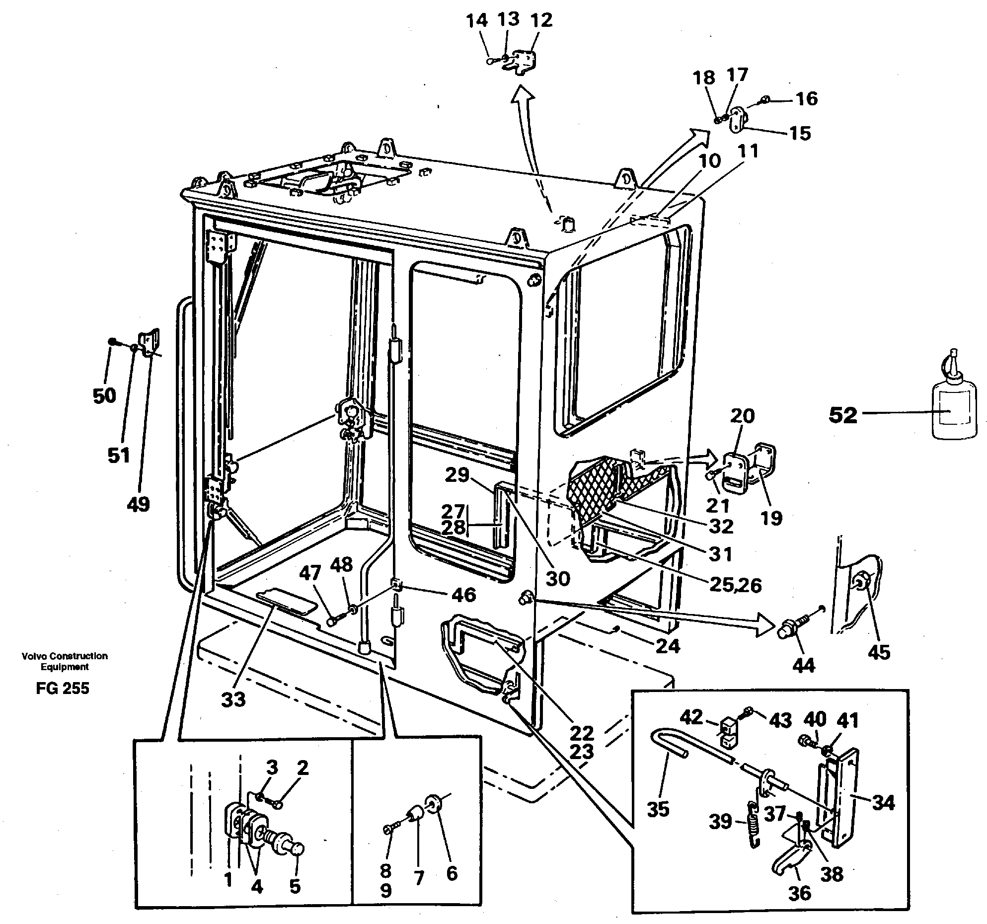 Interior components — volvo parts diagram