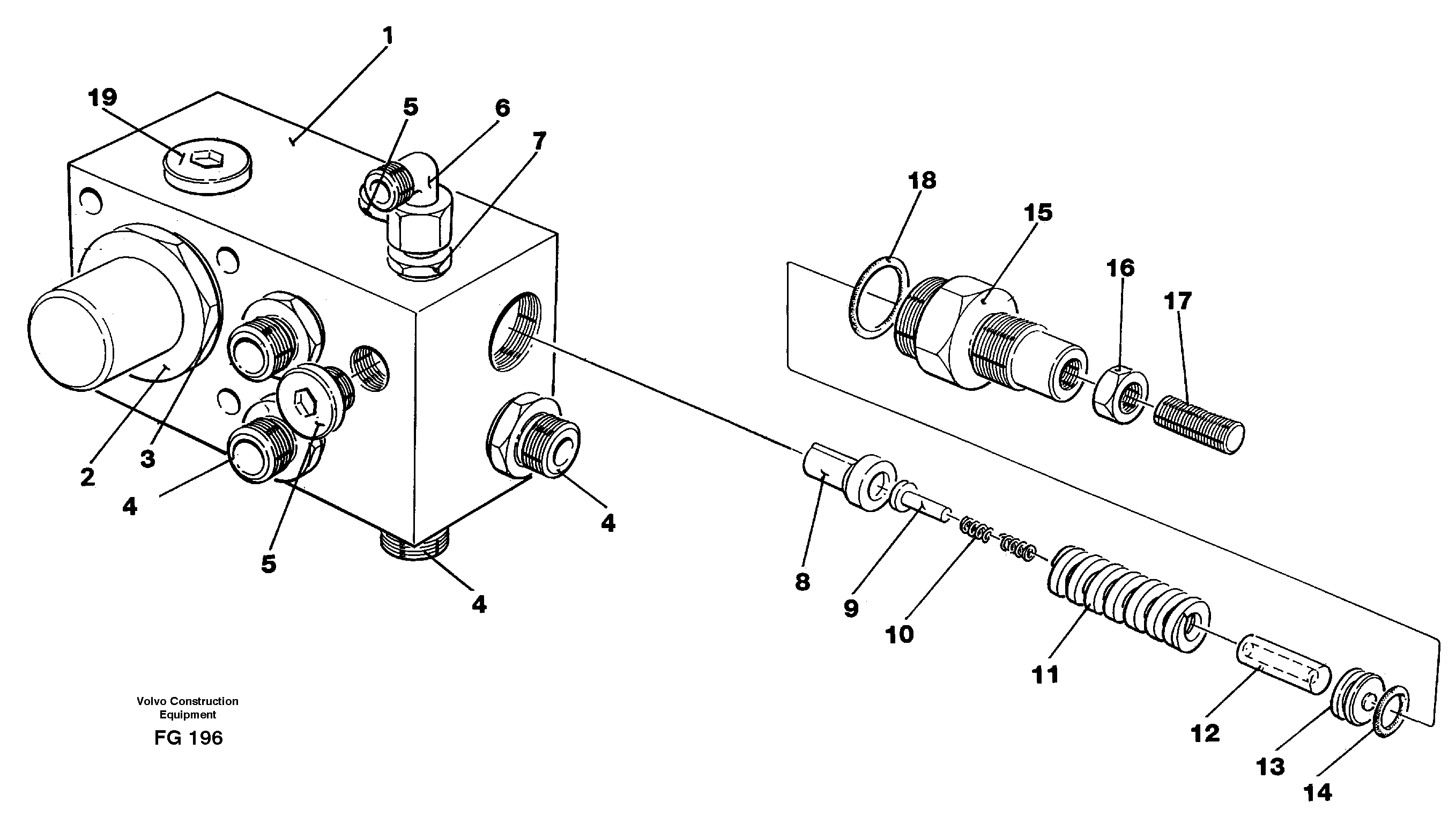 Tank connection — volvo parts diagram