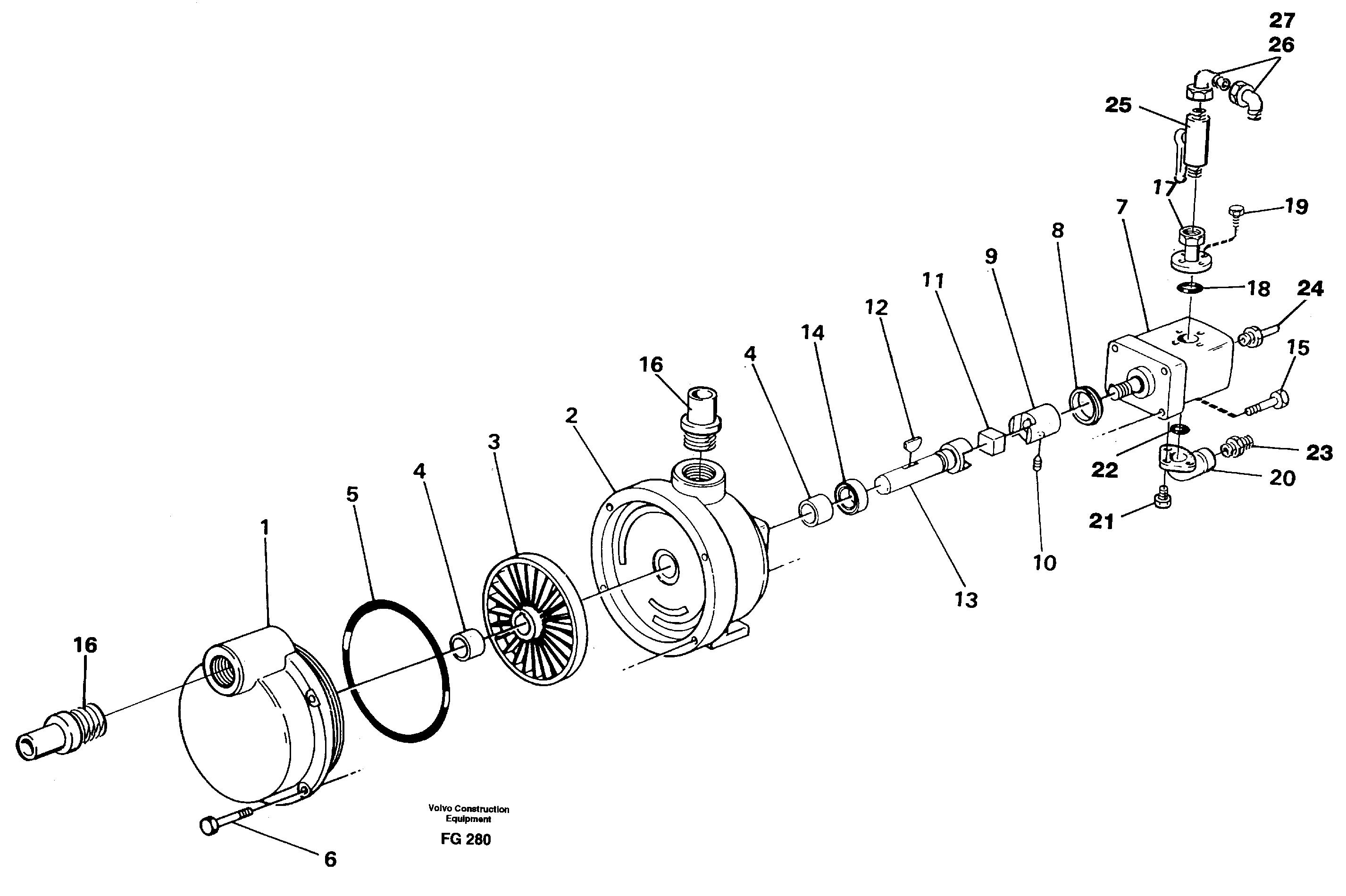 Fuel filling pump, el. — volvo parts diagram
