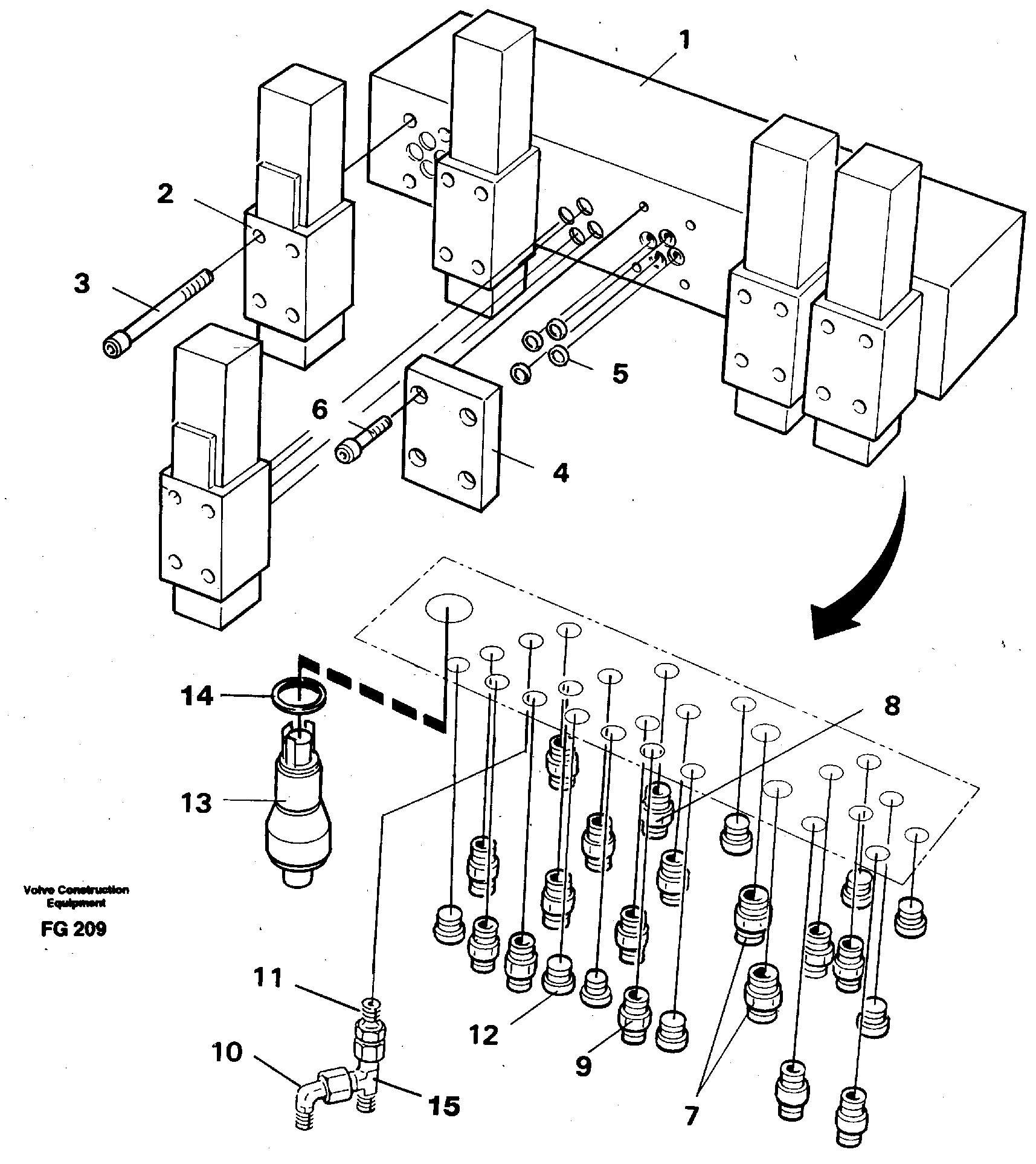 Valve body — volvo parts diagram