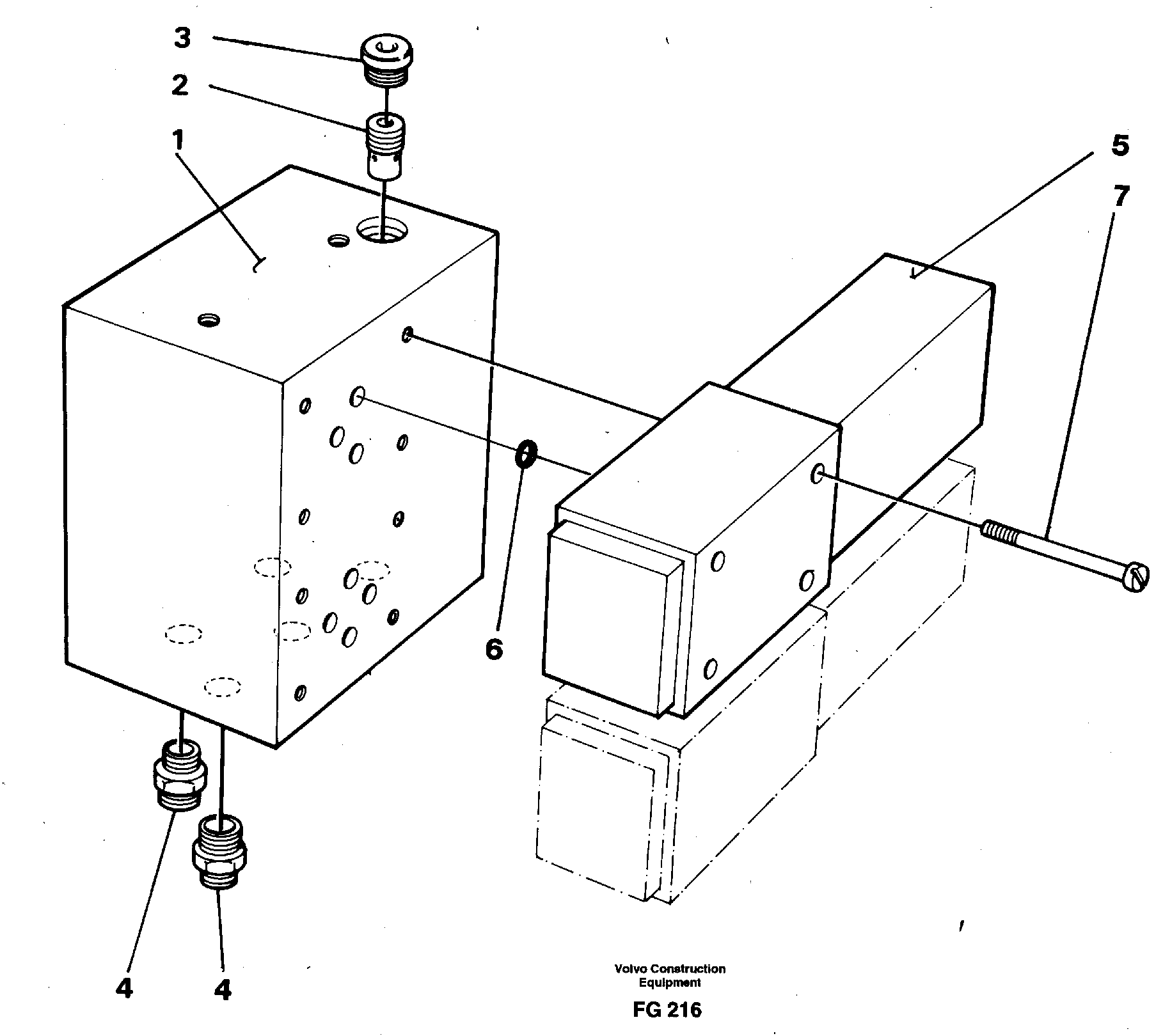 Stabilisor valve block — volvo parts diagram