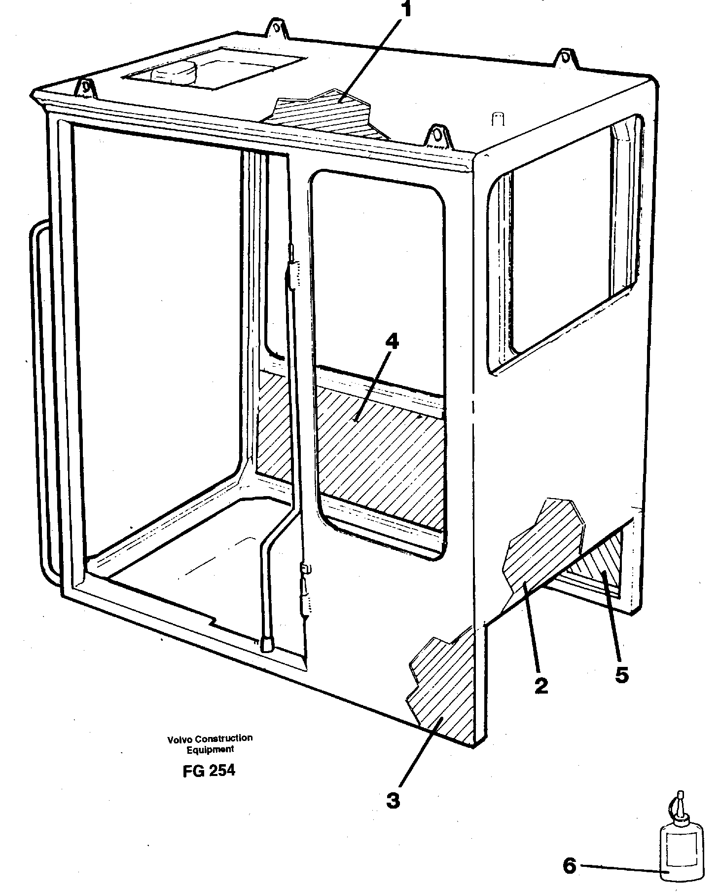Cabin coating — volvo parts diagram