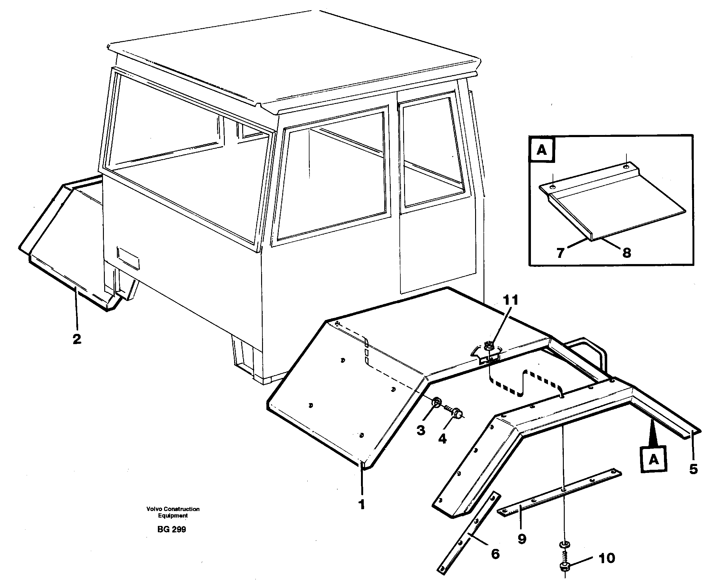 Front fender — volvo parts diagram