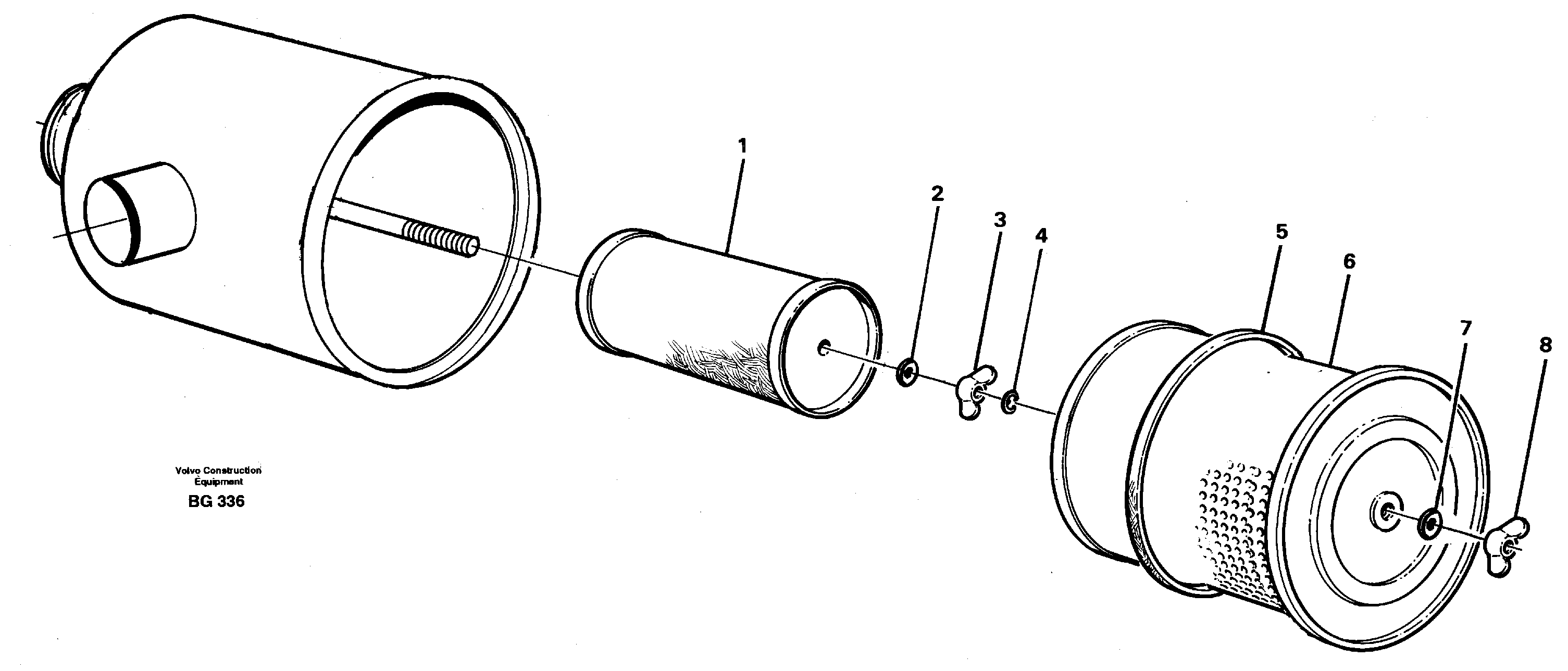 Air filter  93060 — volvo parts diagram