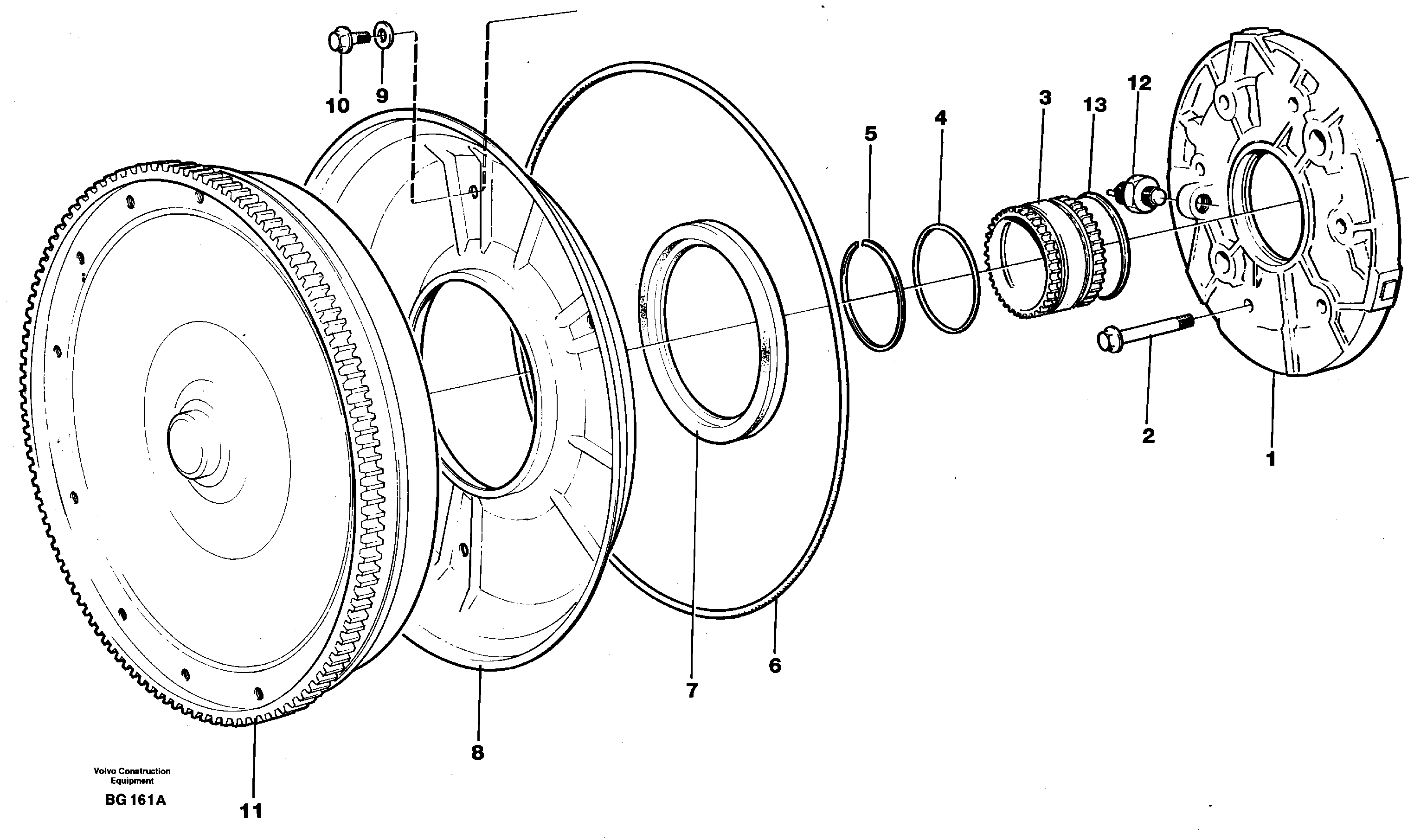 Torque converter and oil pump — volvo parts diagram