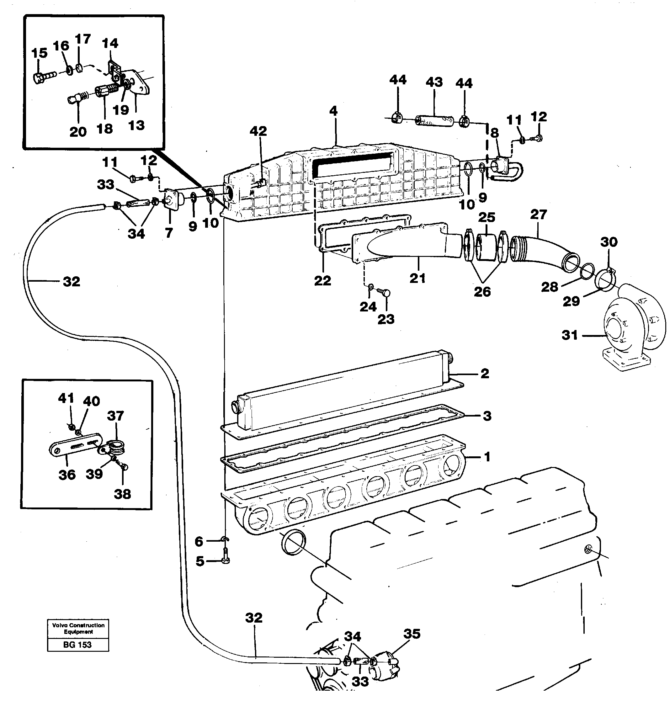 Intercooler — volvo parts diagram