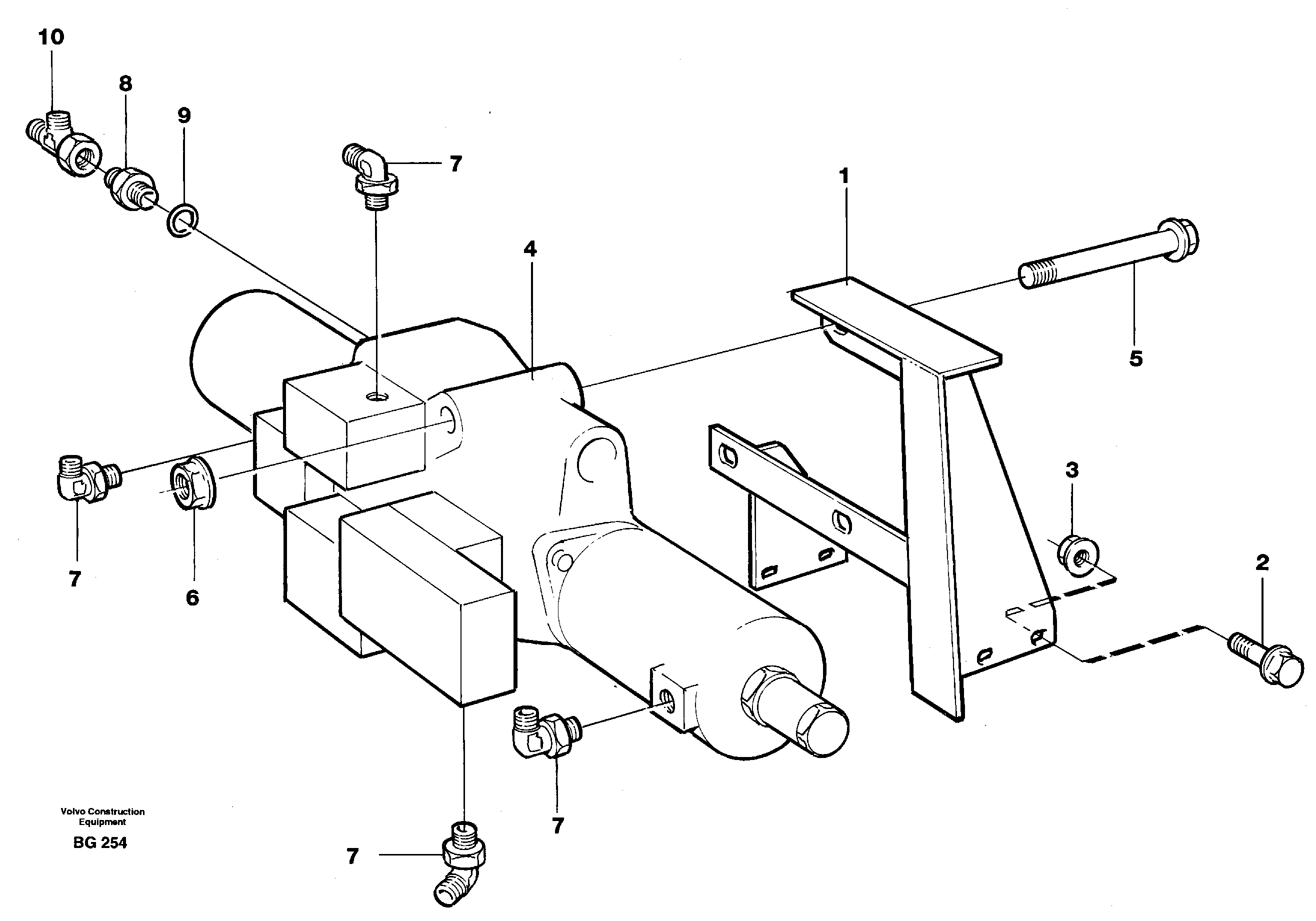 Tip valve with fitting parts — volvo parts diagram