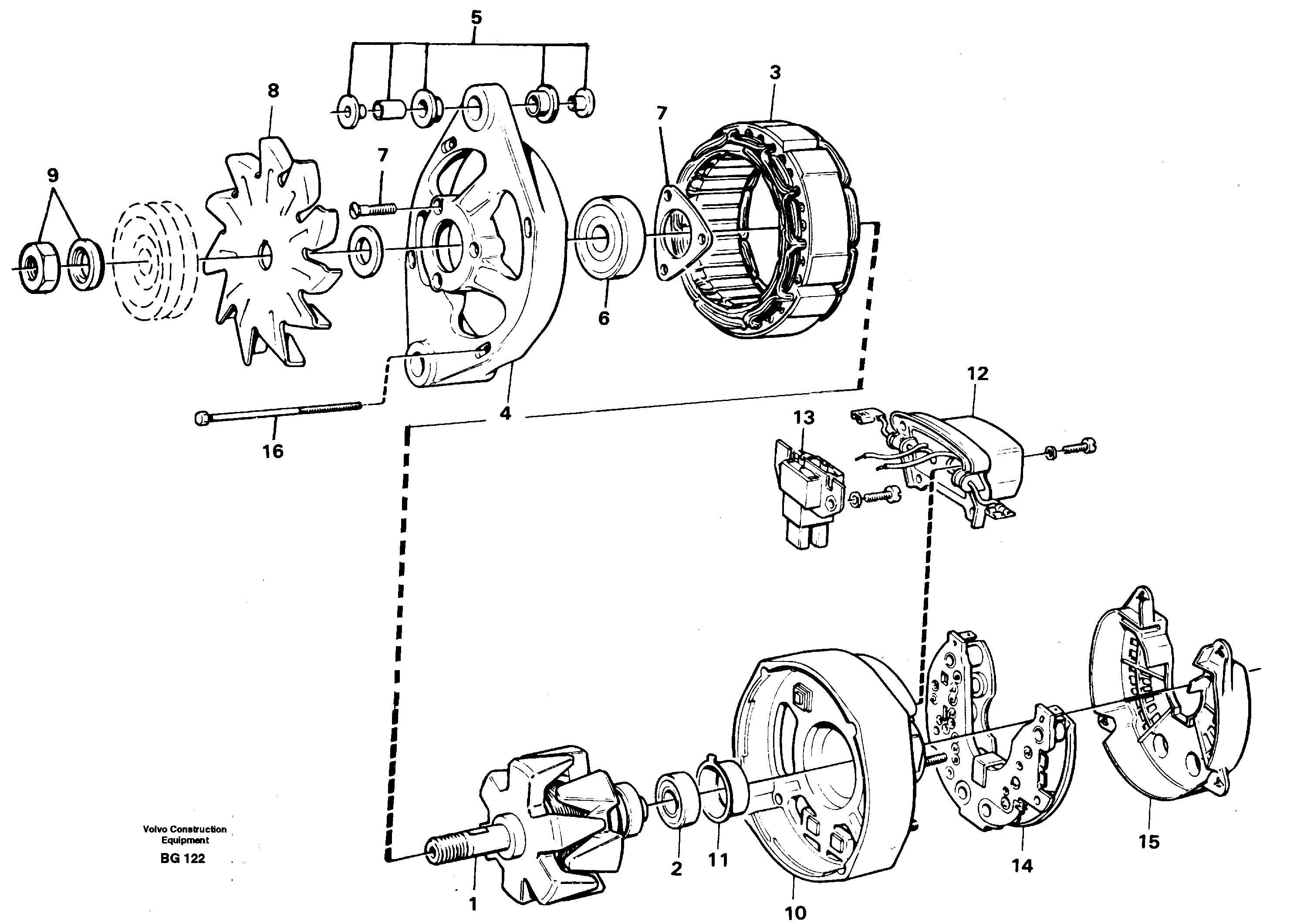Alternator — volvo parts diagram