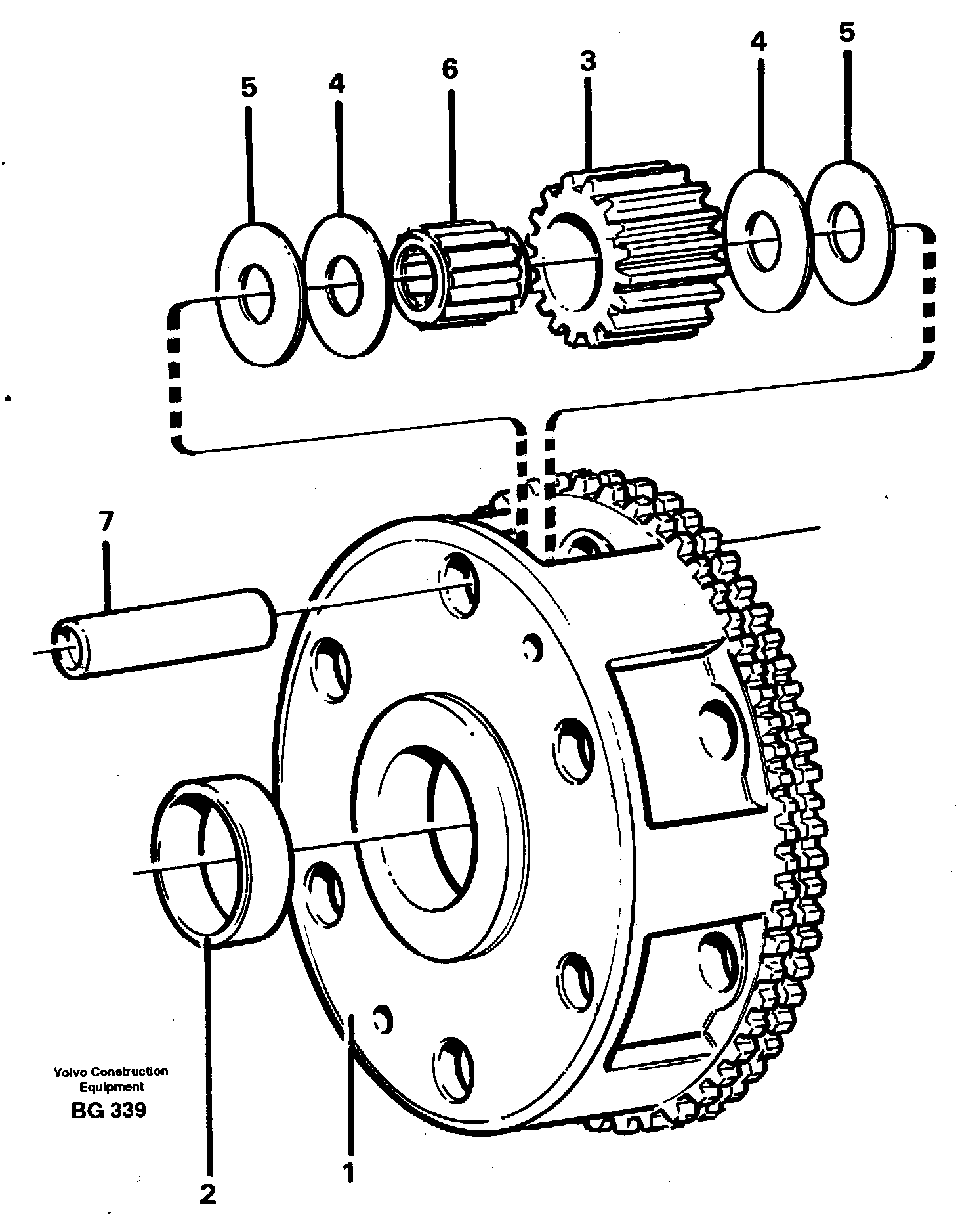 Planet kit, stage 2 — volvo parts diagram