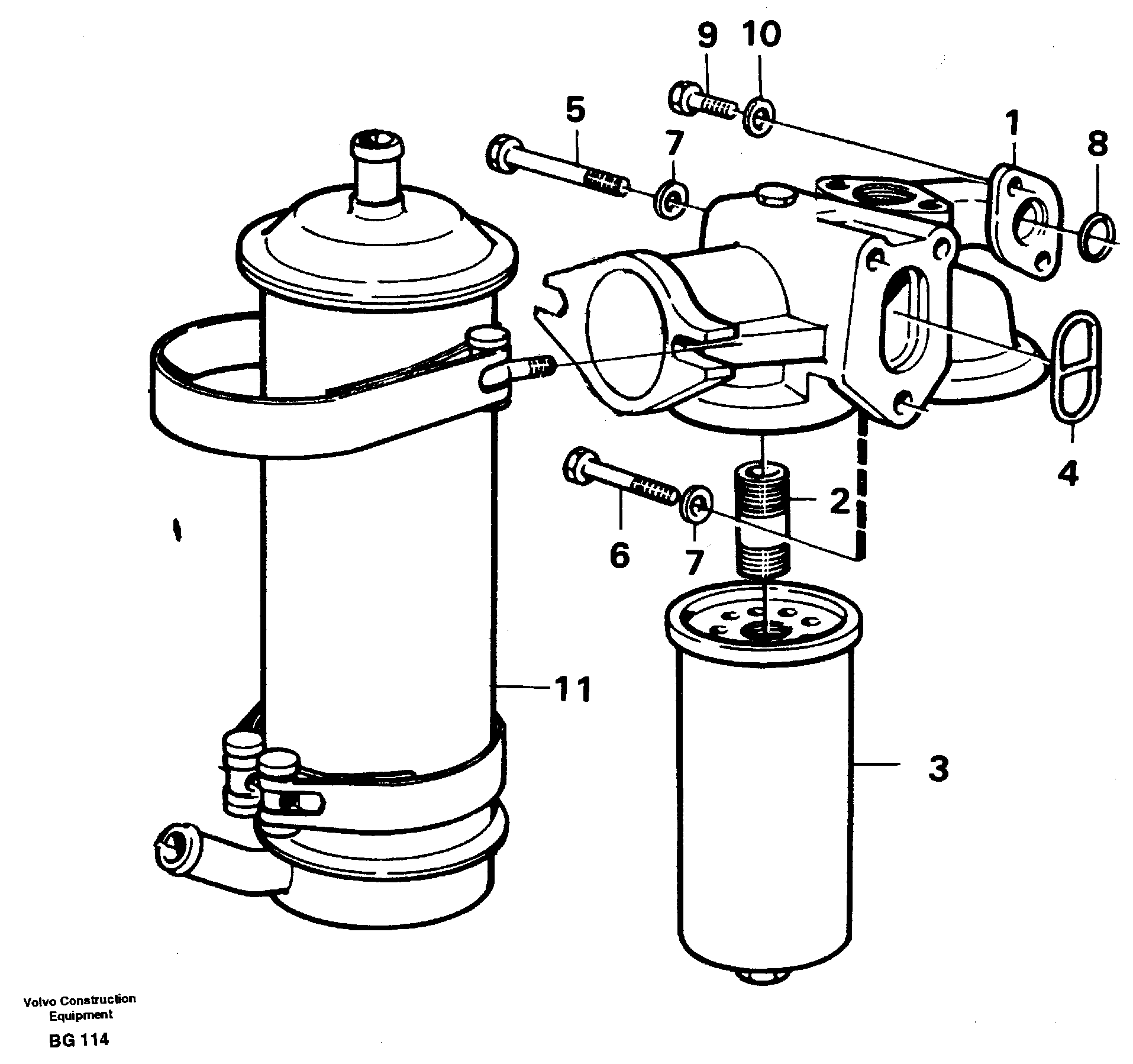 Oil filter — volvo parts diagram