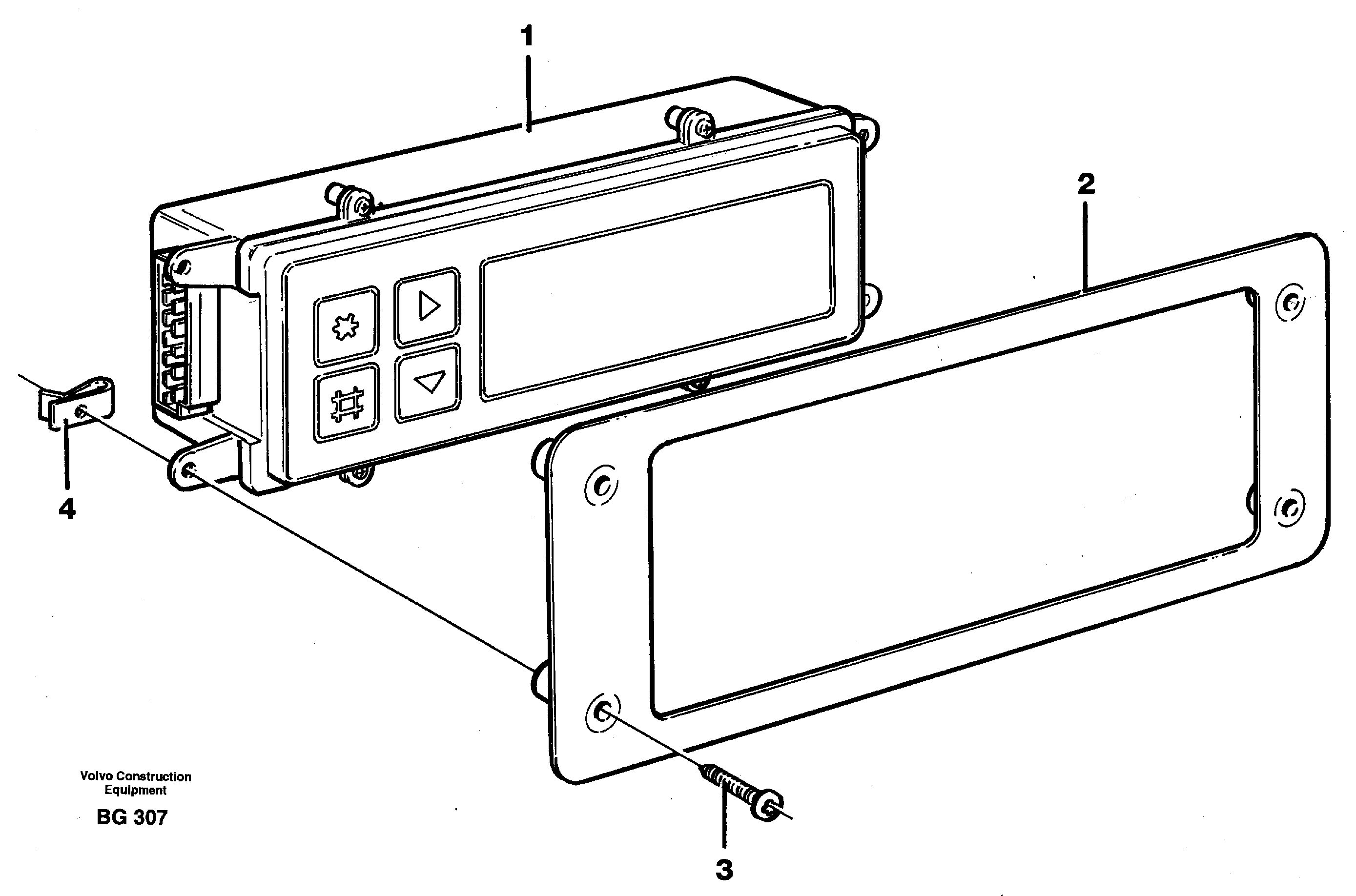 Display panel  93013 — volvo parts diagram