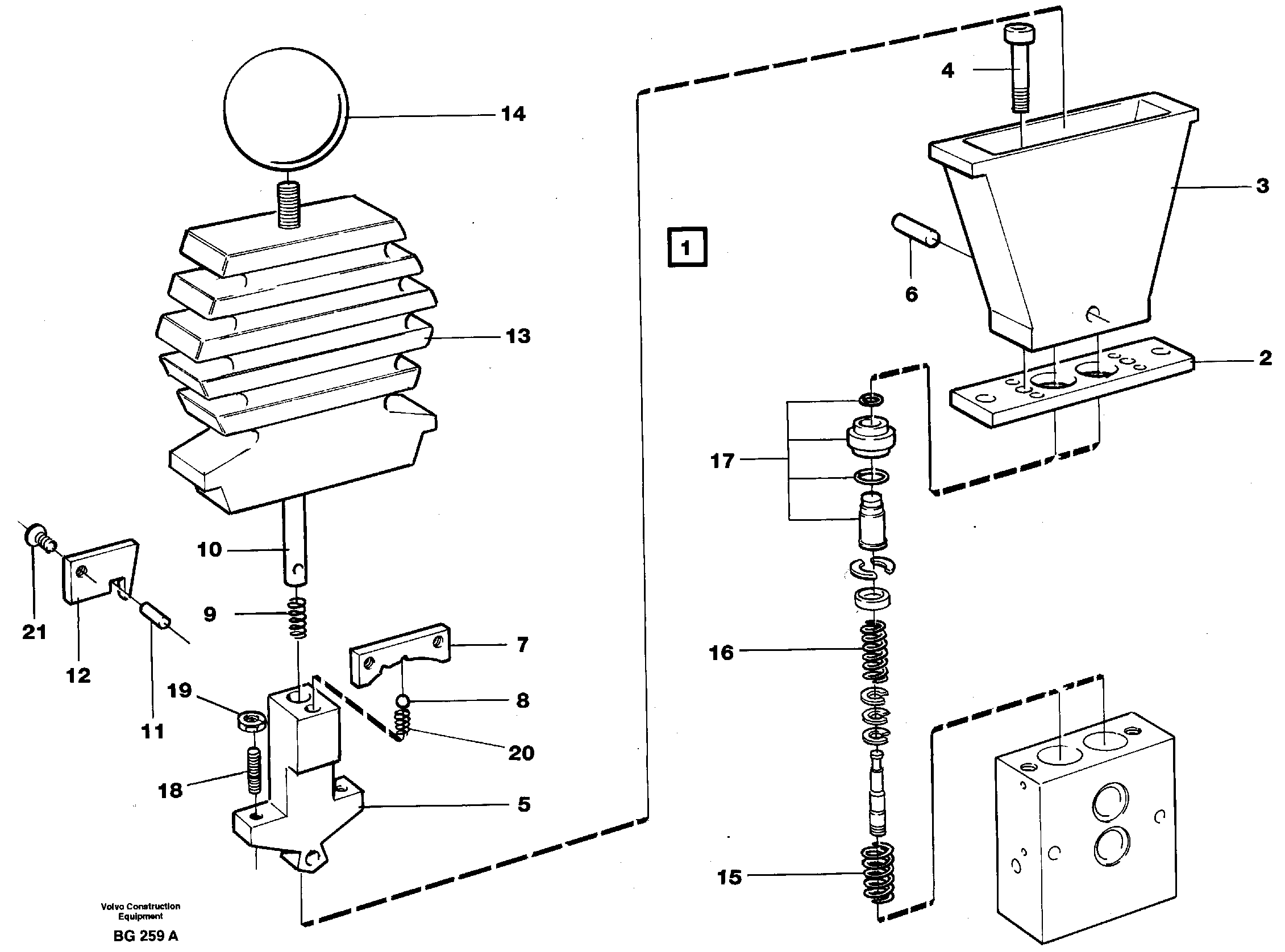 Control valve — volvo parts diagram