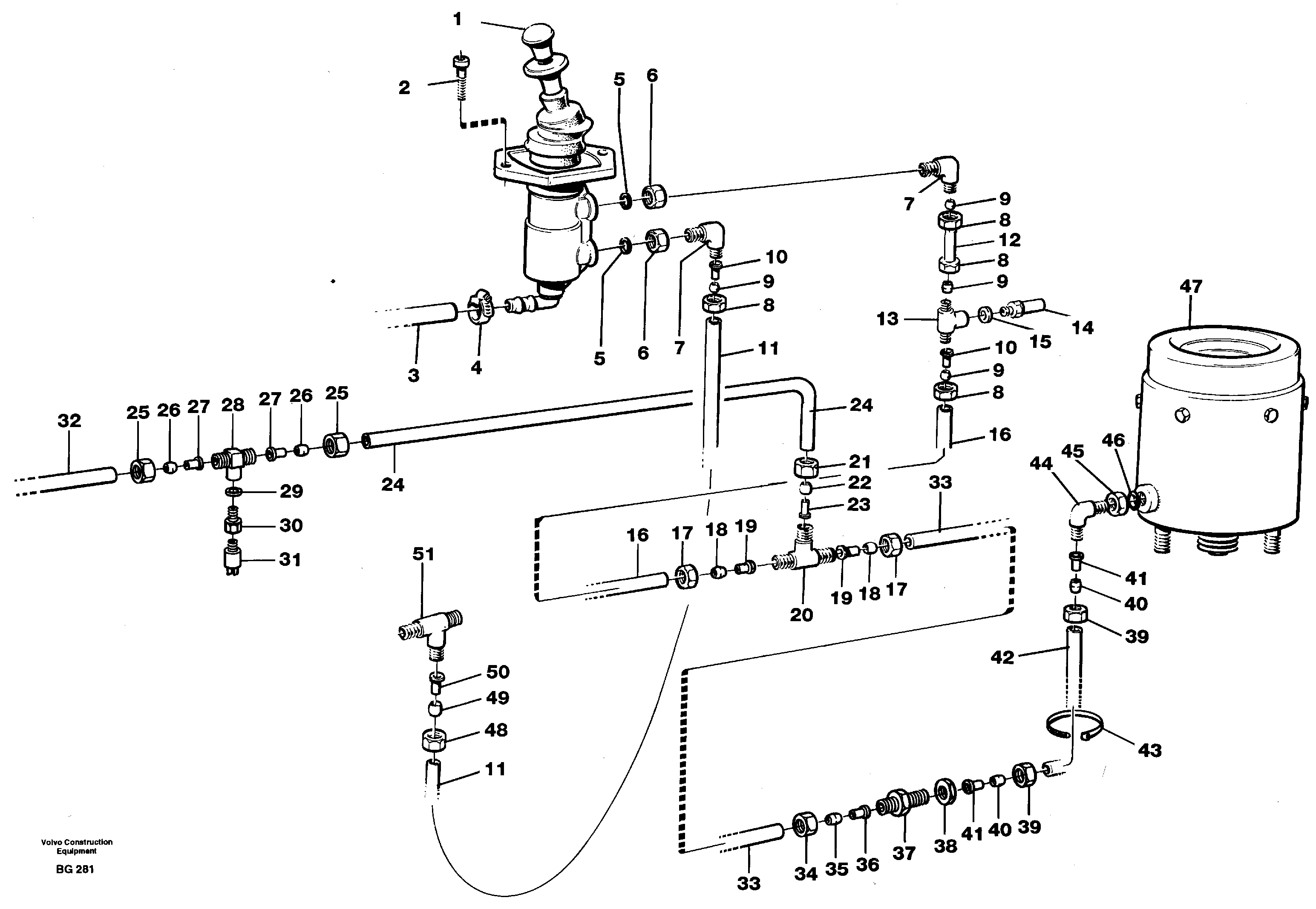 Parking brake — volvo parts diagram