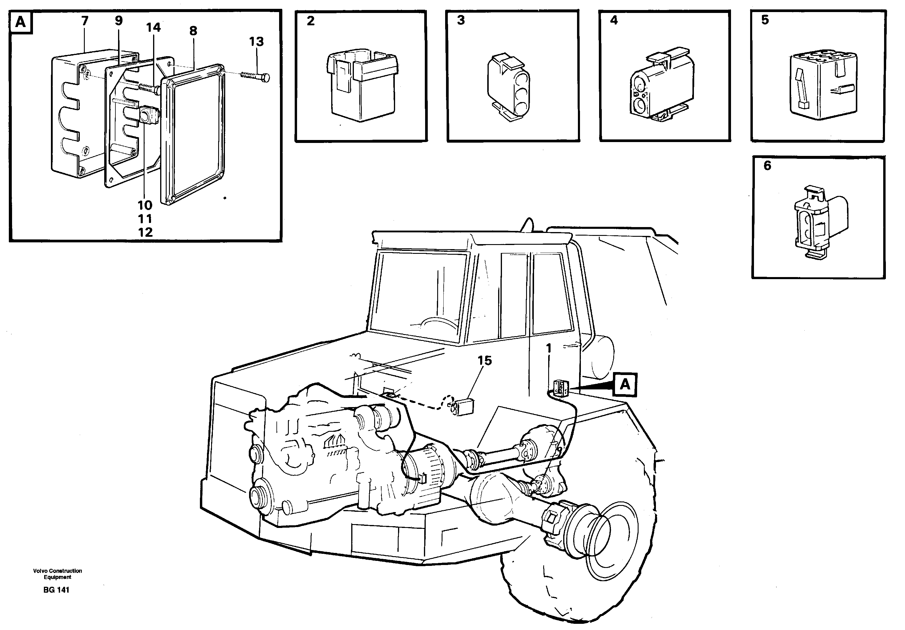 Cable harnesses, front — volvo parts diagram