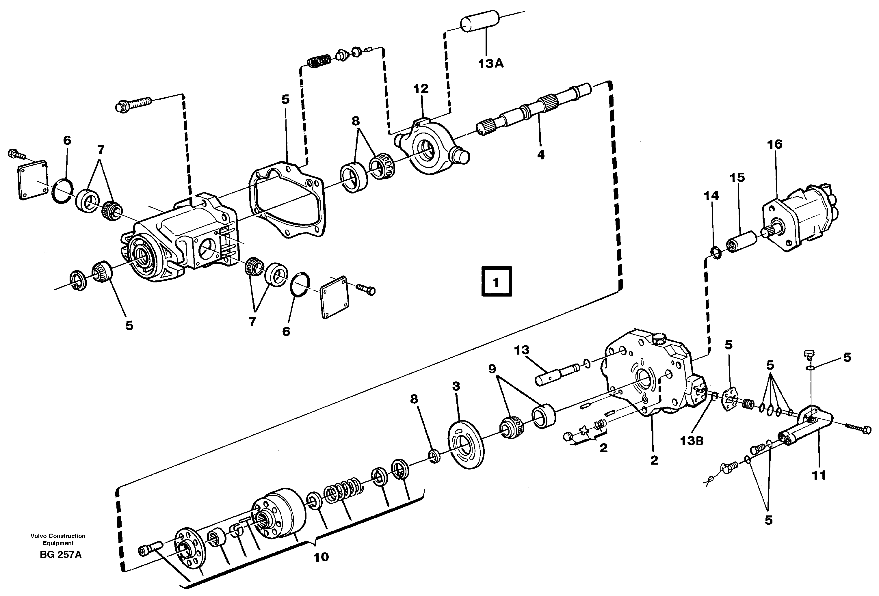 Hydraulic pump — volvo parts diagram