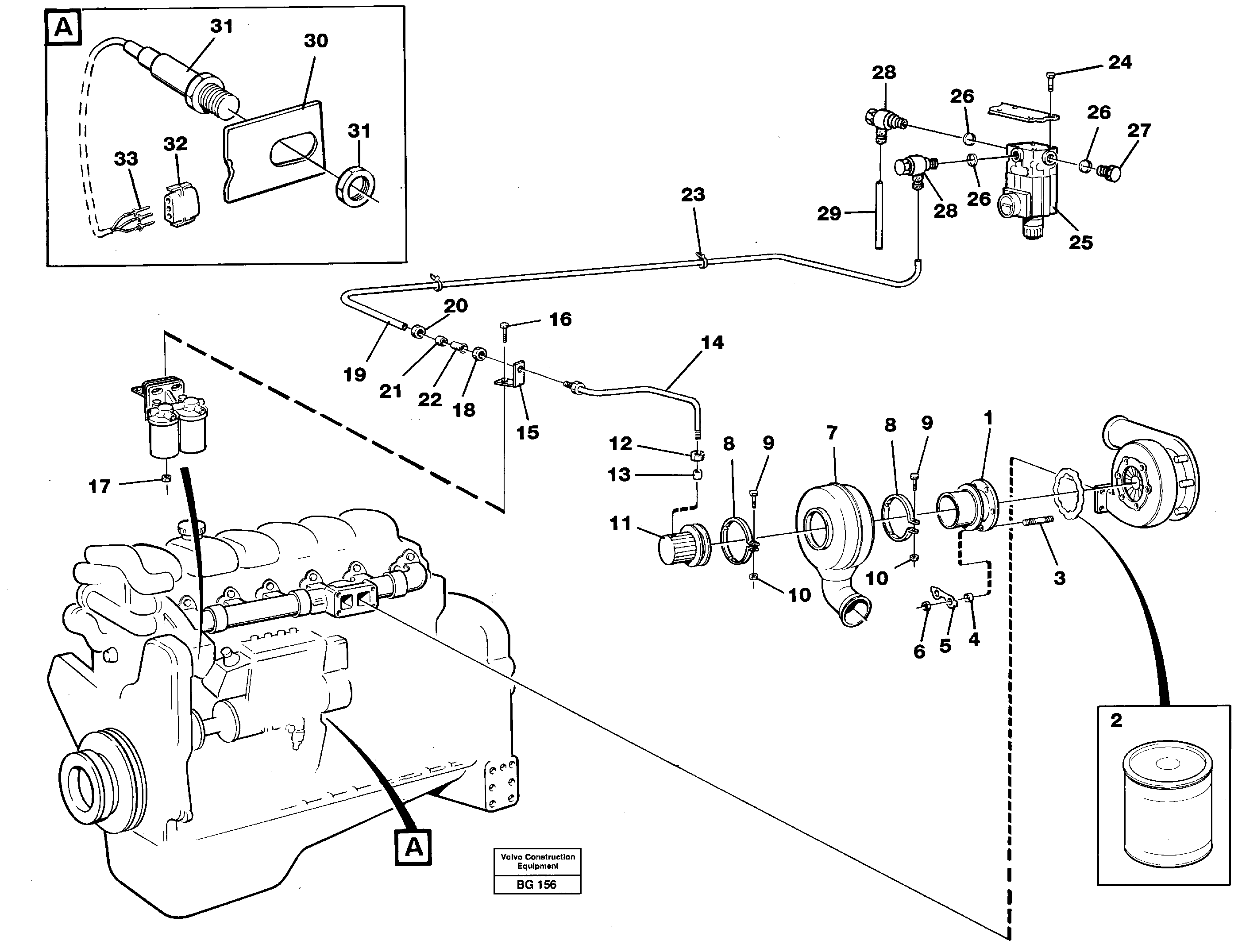 Exhaust brake — volvo parts diagram