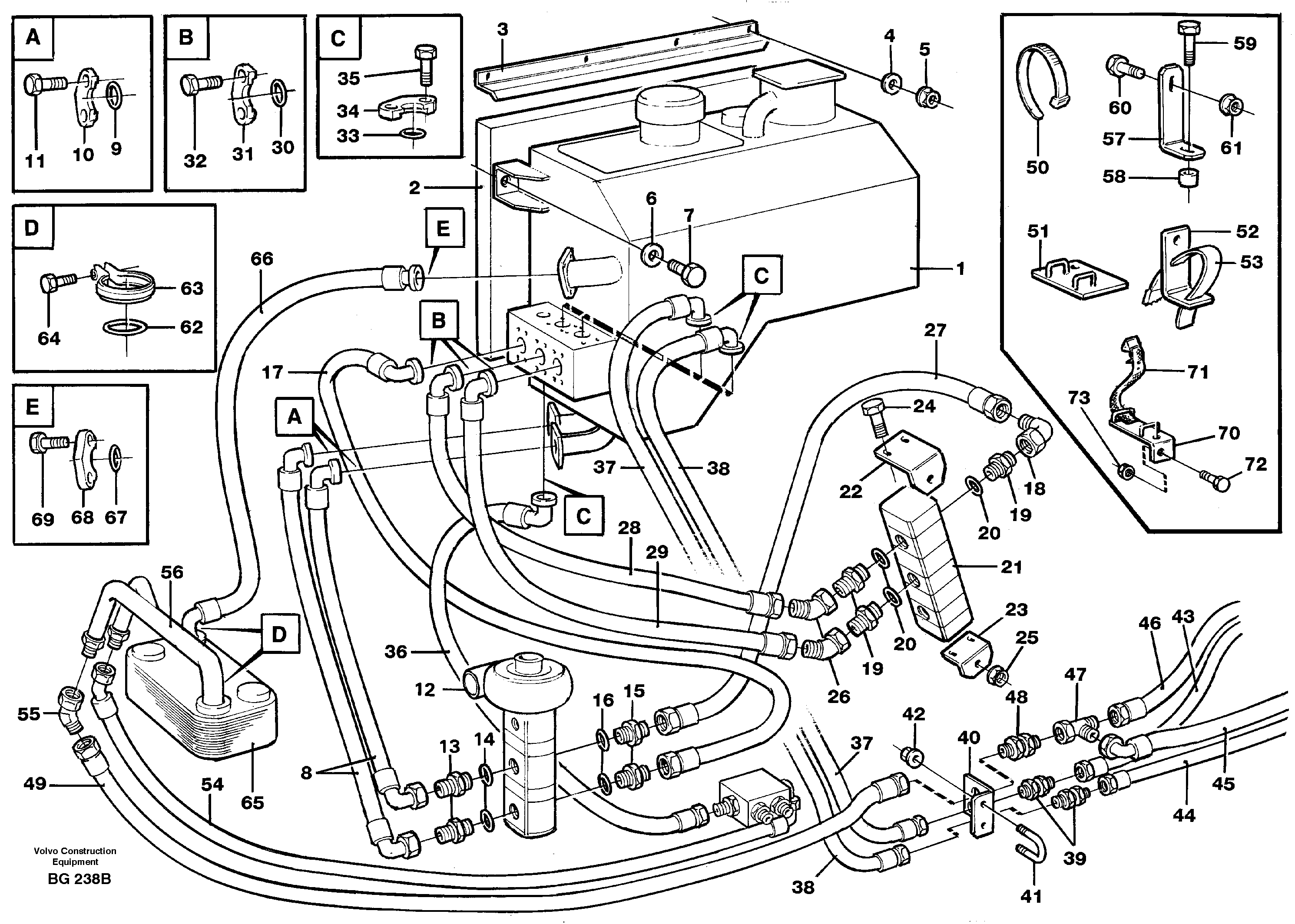 Brake cooling system — volvo parts diagram