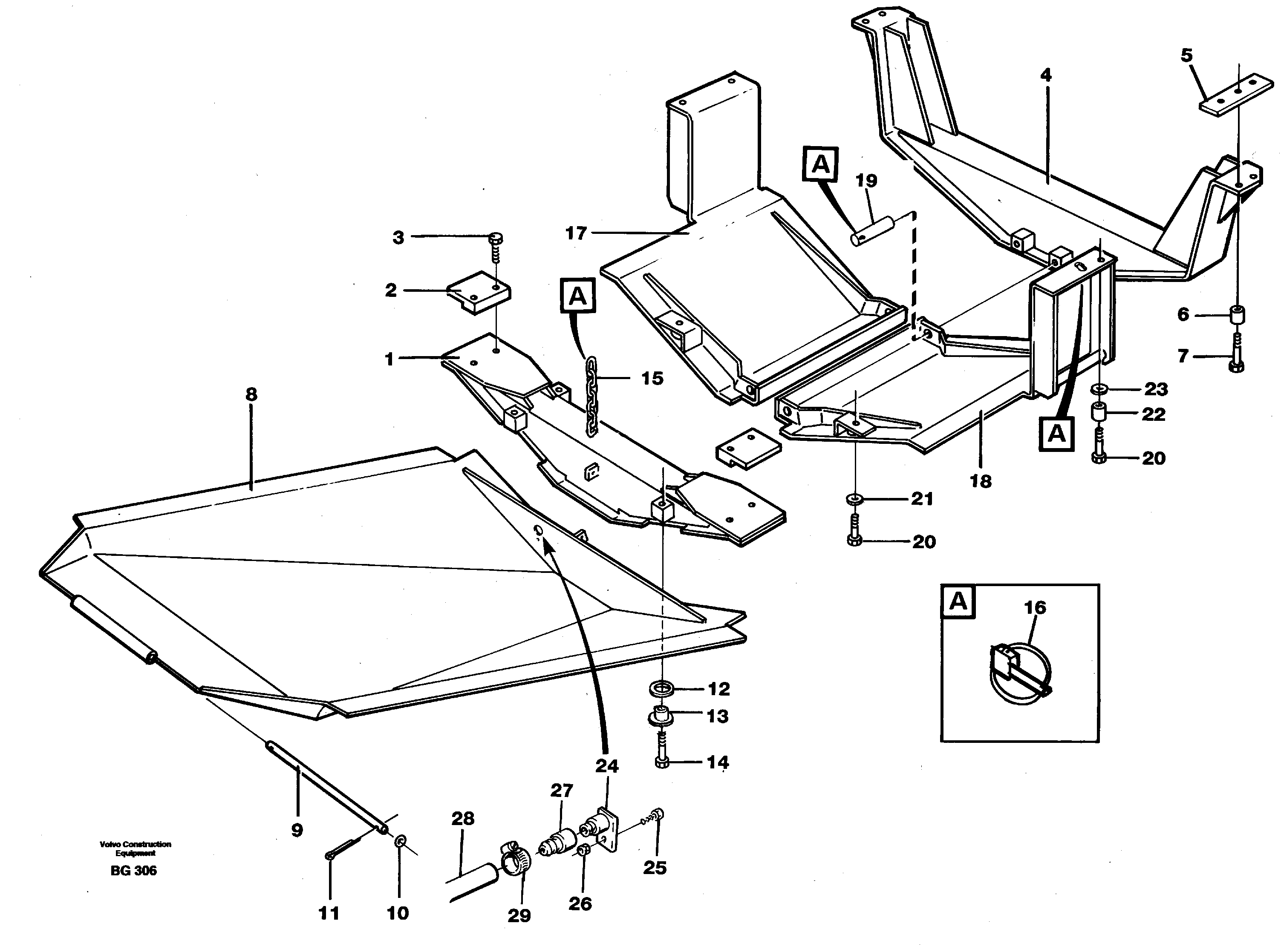 Protecting plates — volvo parts diagram
