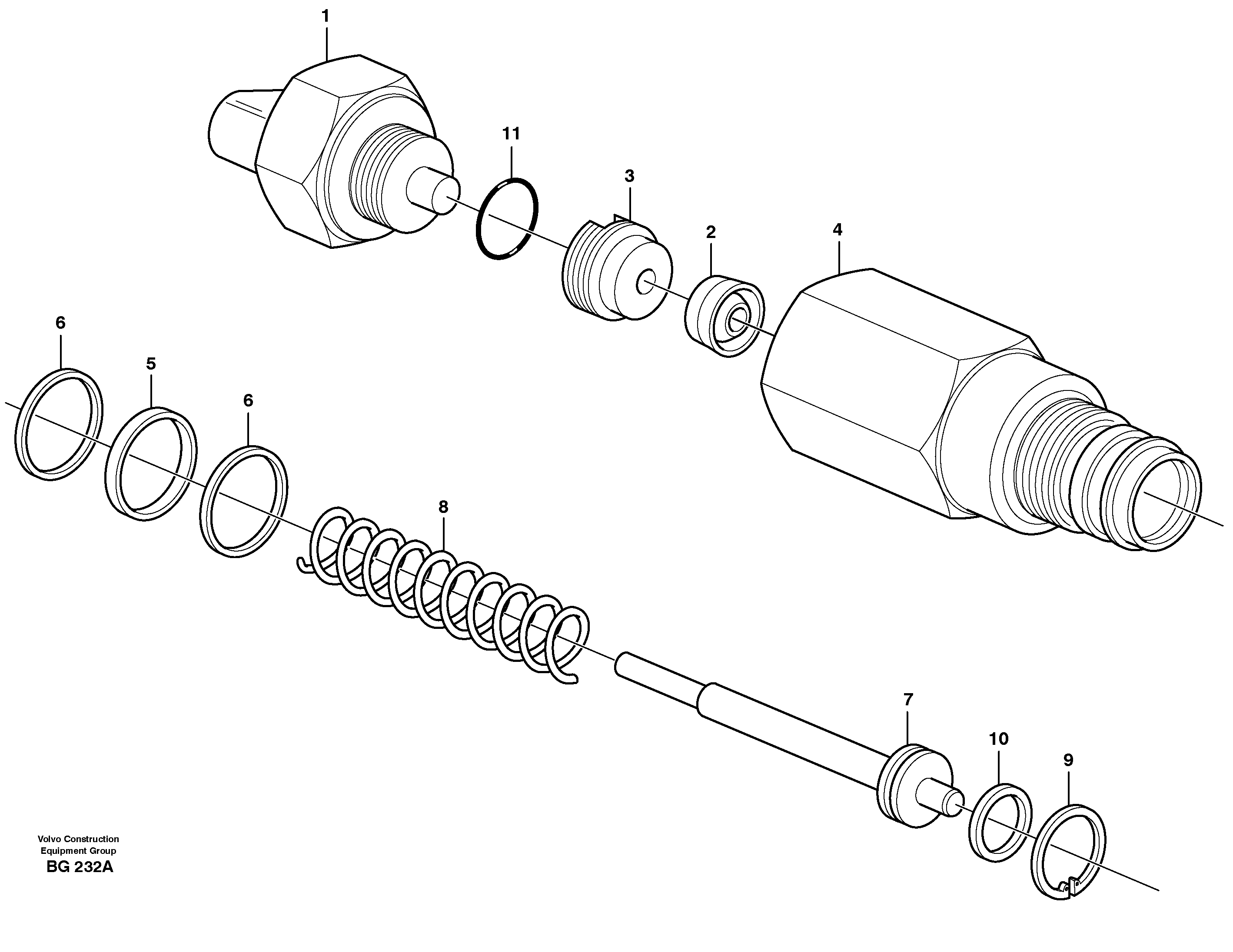 Pressure sensor — volvo parts diagram