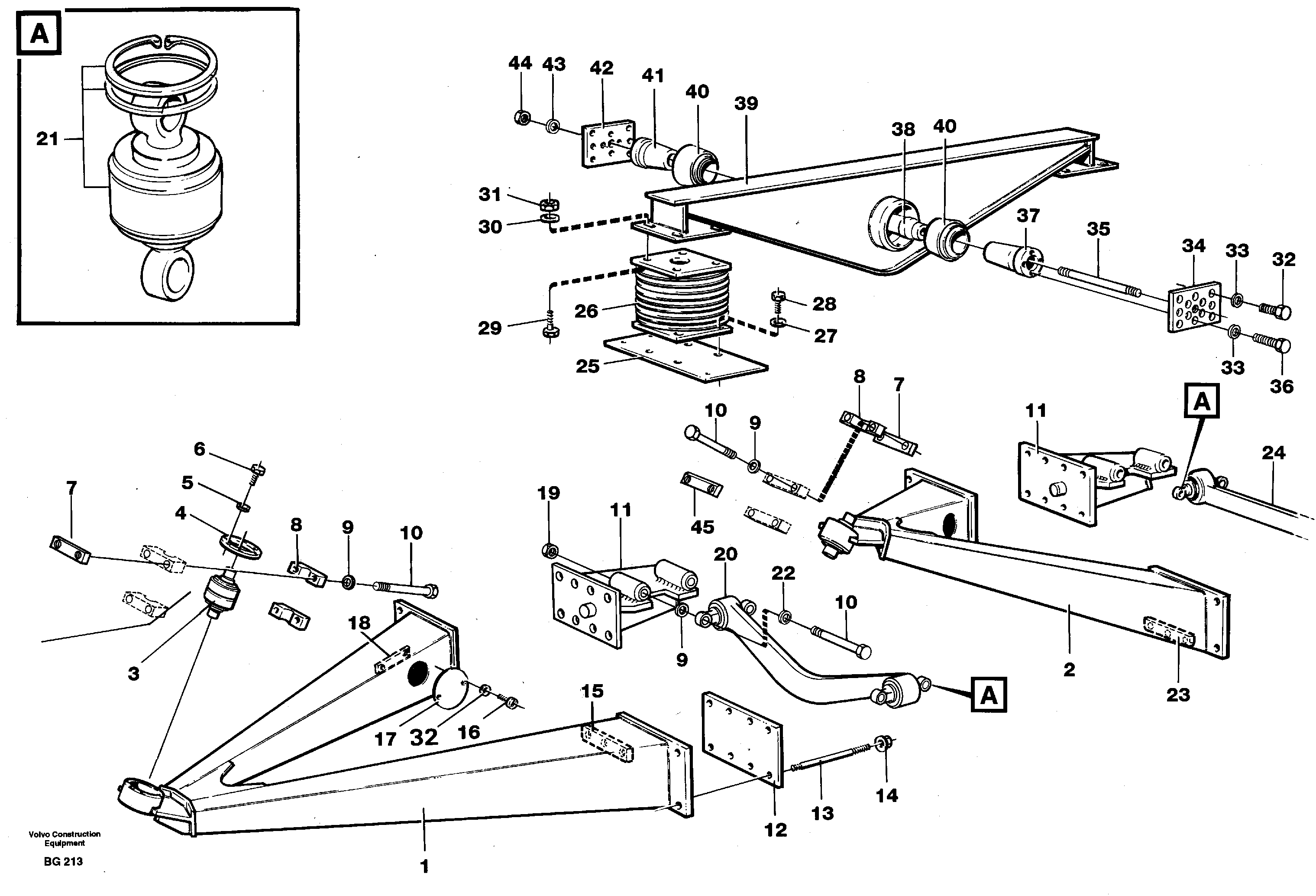 Bogie — volvo parts diagram