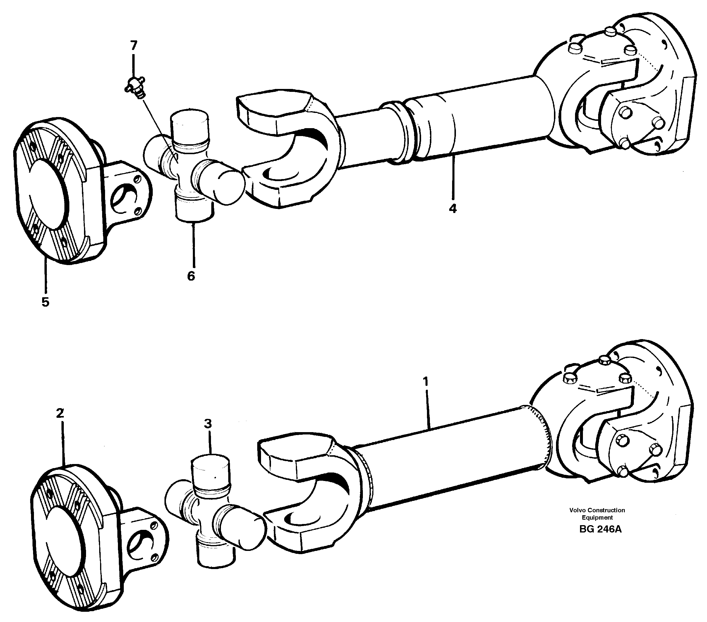 Propeller shaft — volvo parts diagram