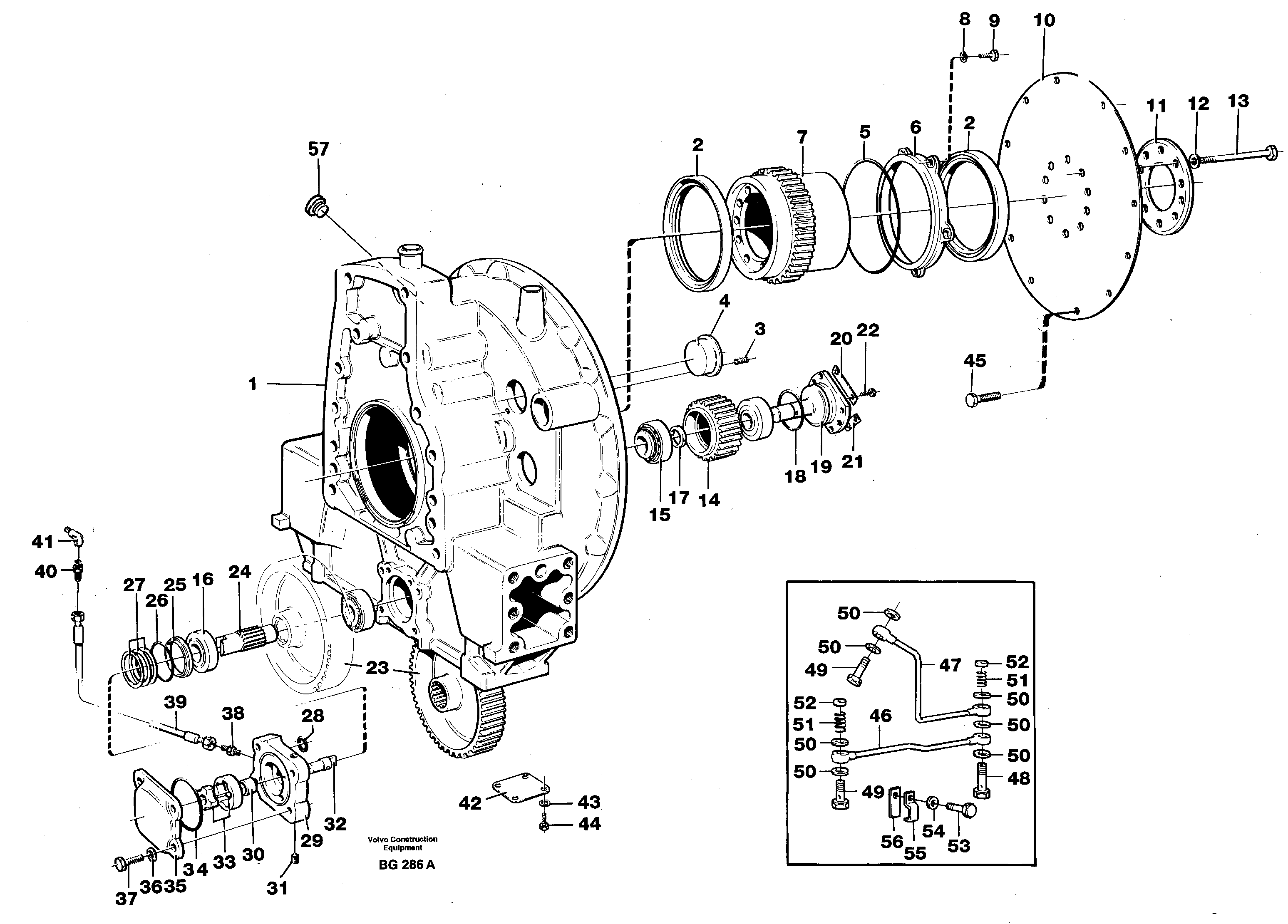 Pump drive — volvo parts diagram